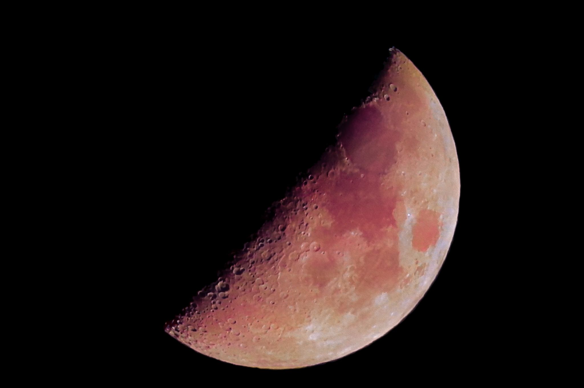 Community photo entitled Blushing Half-Moon by ANDY BENTLEY on 05/14/2024 at Mountain View, CA, USA