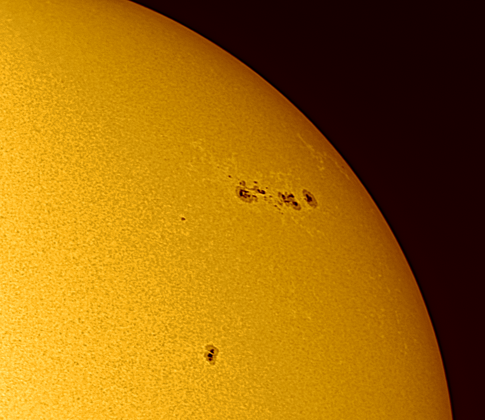 Community photo entitled Sunspot group AR3663 by David Hoskin on 05/07/2024 at Halifax, Nova Scotia, Canada