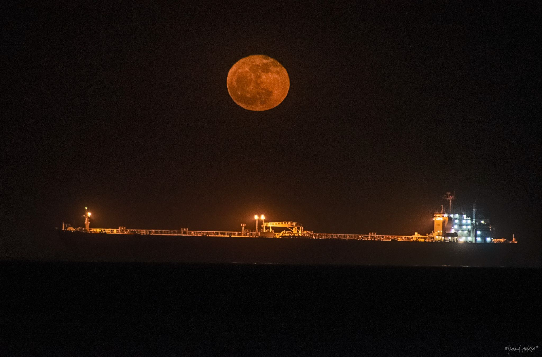 Community photo entitled Moon Rise from the Red Sea by Mohammed Abdallah on 05/24/2024 at Ain Sokhna, Suez, Egypt