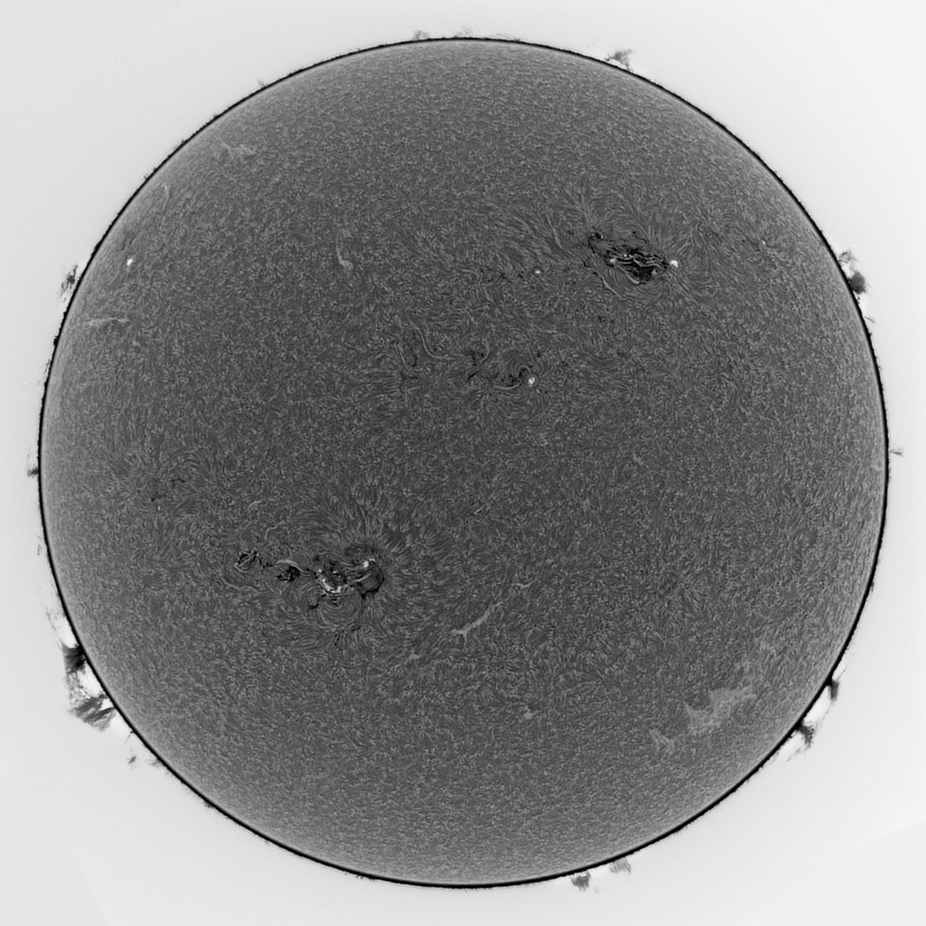 Community photo entitled Hydrogen-alpha image of the sun by Mario Rana on 05/05/2024 at Hampton, Virginia