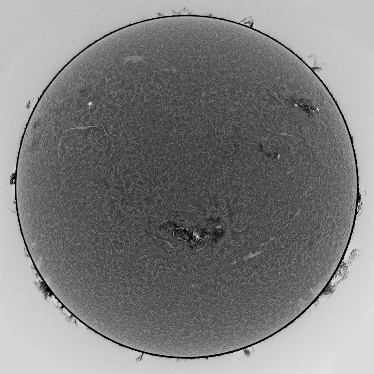 Community photo entitled Hydrogen-alpha image of the sun by Mario Rana on 05/07/2024 at Hampton, Virginia