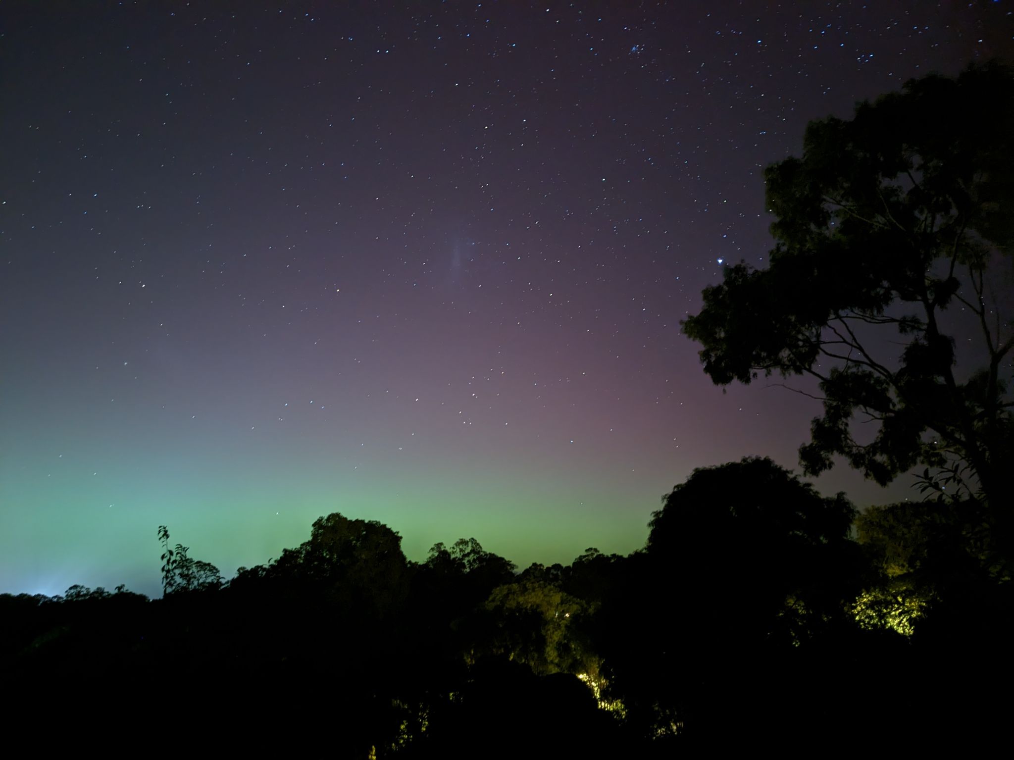 Community photo entitled Aurora Australis with LMC by Greg Skyles on 05/11/2024 at Margaret River, Western Australia, AU