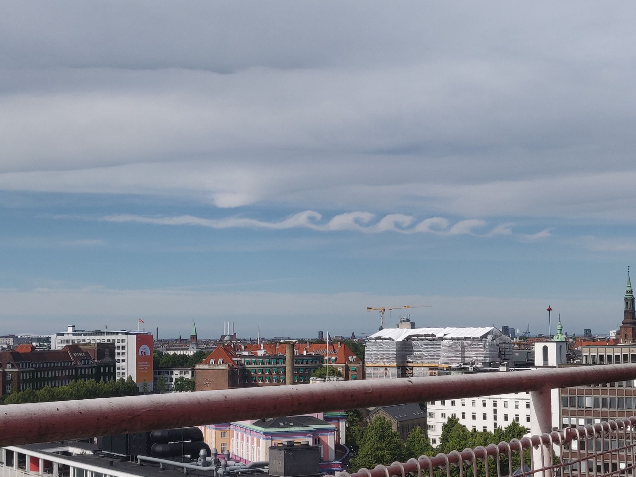 Community photo entitled Kelvin-Helmholtz-clouds over Copenhagen by Rasmus Hayes Andersen on 06/20/2024 at Copenhagen, Denmark