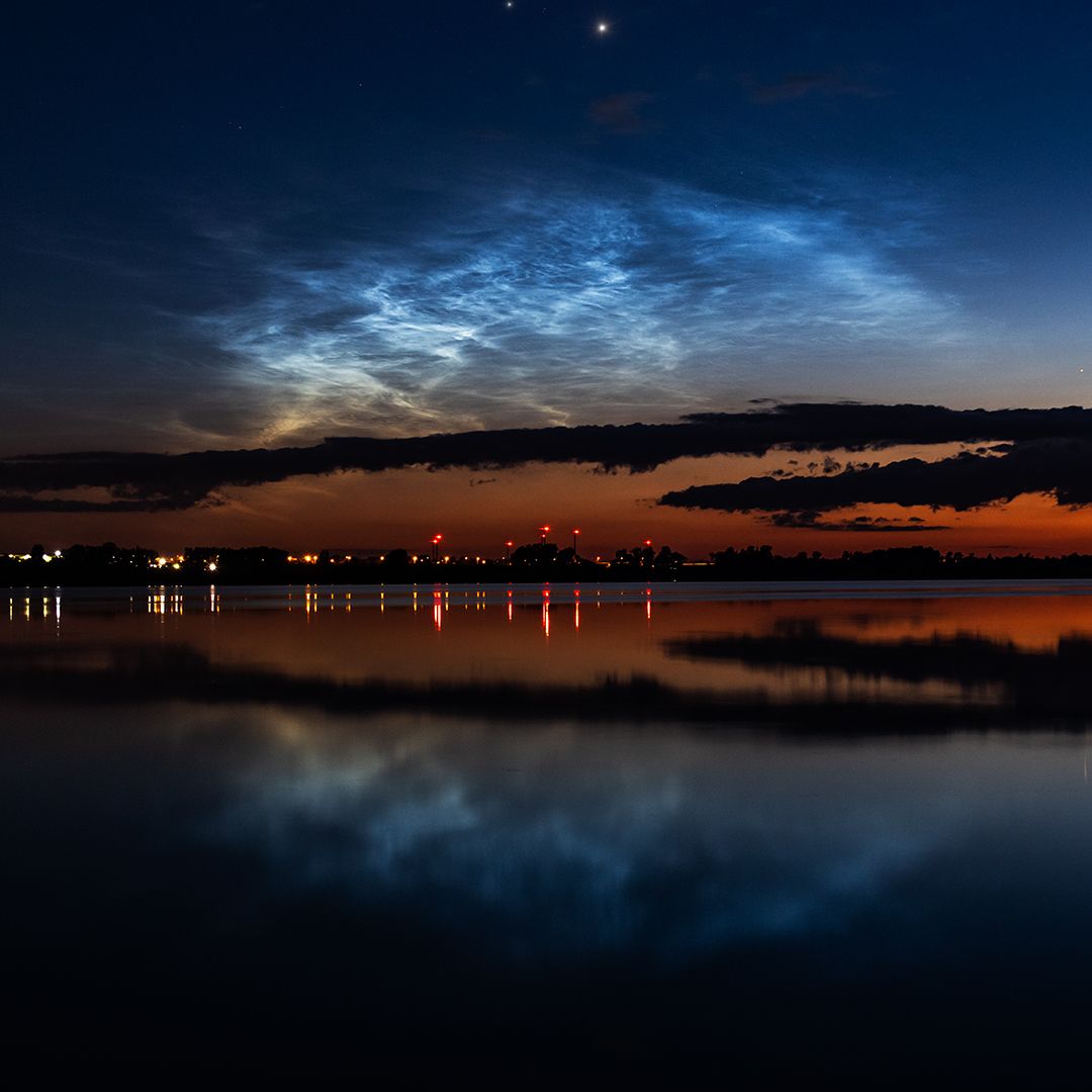 Community photo entitled Noctilucent clouds by Marek Nikodem on 06/17/2024 at near Szubin, Poland