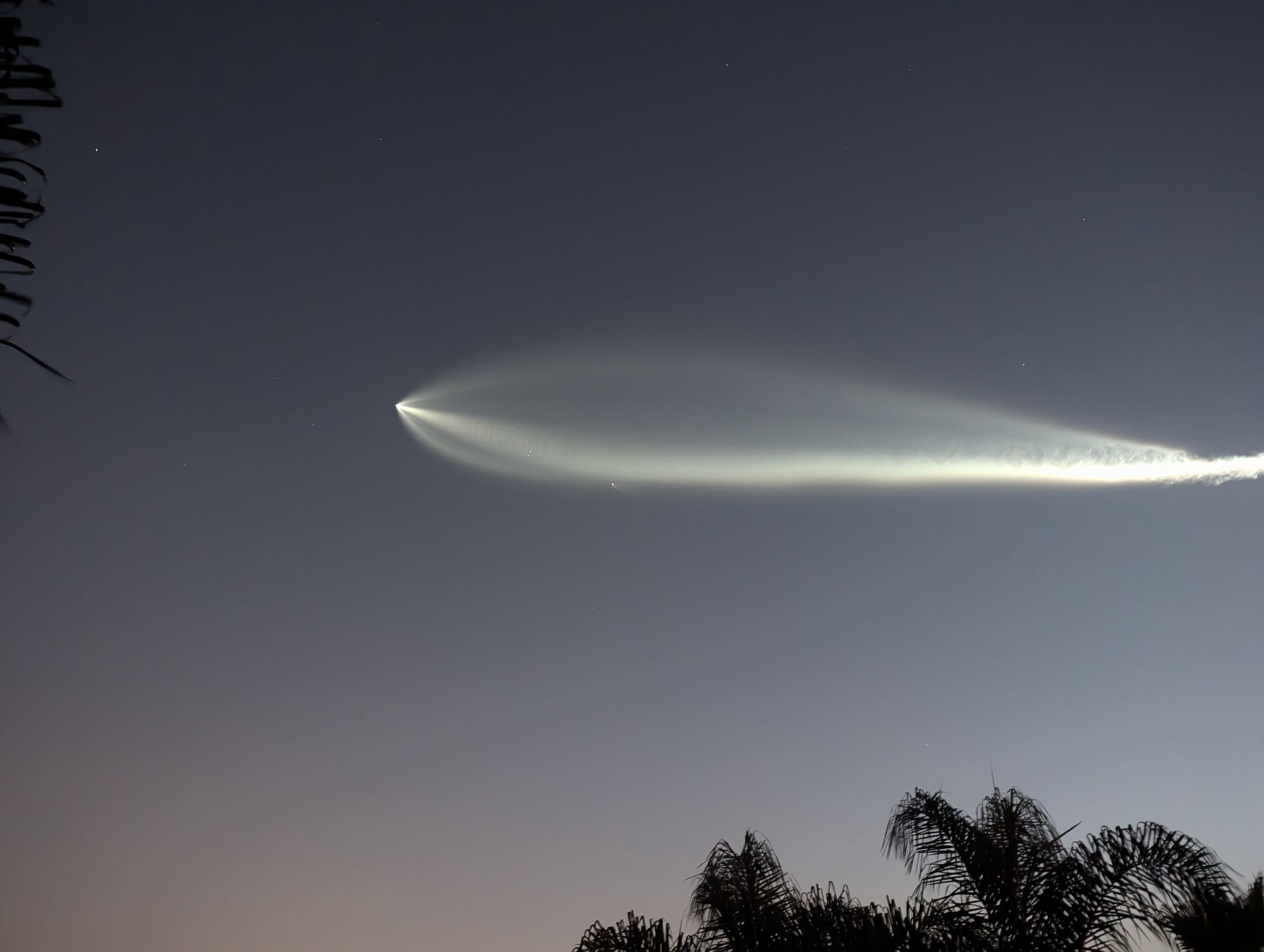 Community photo entitled Falcon 9 Launch from Vandenberg Space Force Base by Ron DiNocco on 06/18/2024 at Vista, CA