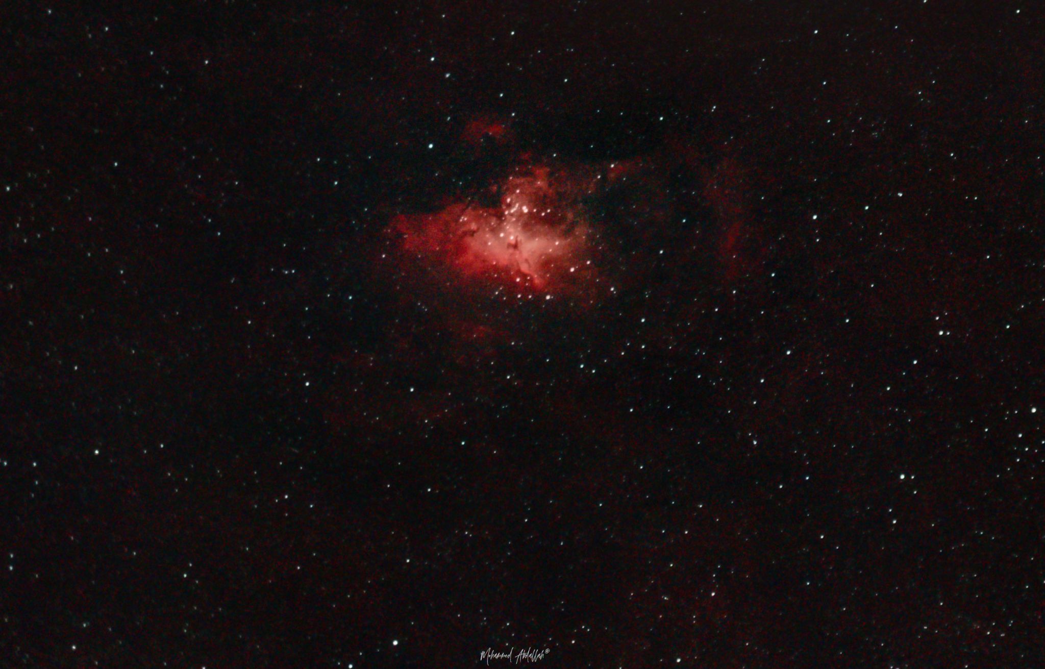 Community photo entitled Eagle or Star Queen nebula with the pillars of creation by Mohammed Abdallah on 06/05/2024 at Suez, Egypt