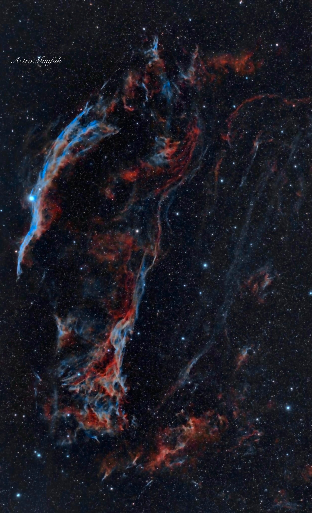 Community photo entitled SuperNova remanent the Veil Nebula NGC6990 by Muafak Bisher on 06/07/2024 at Desert of Negev