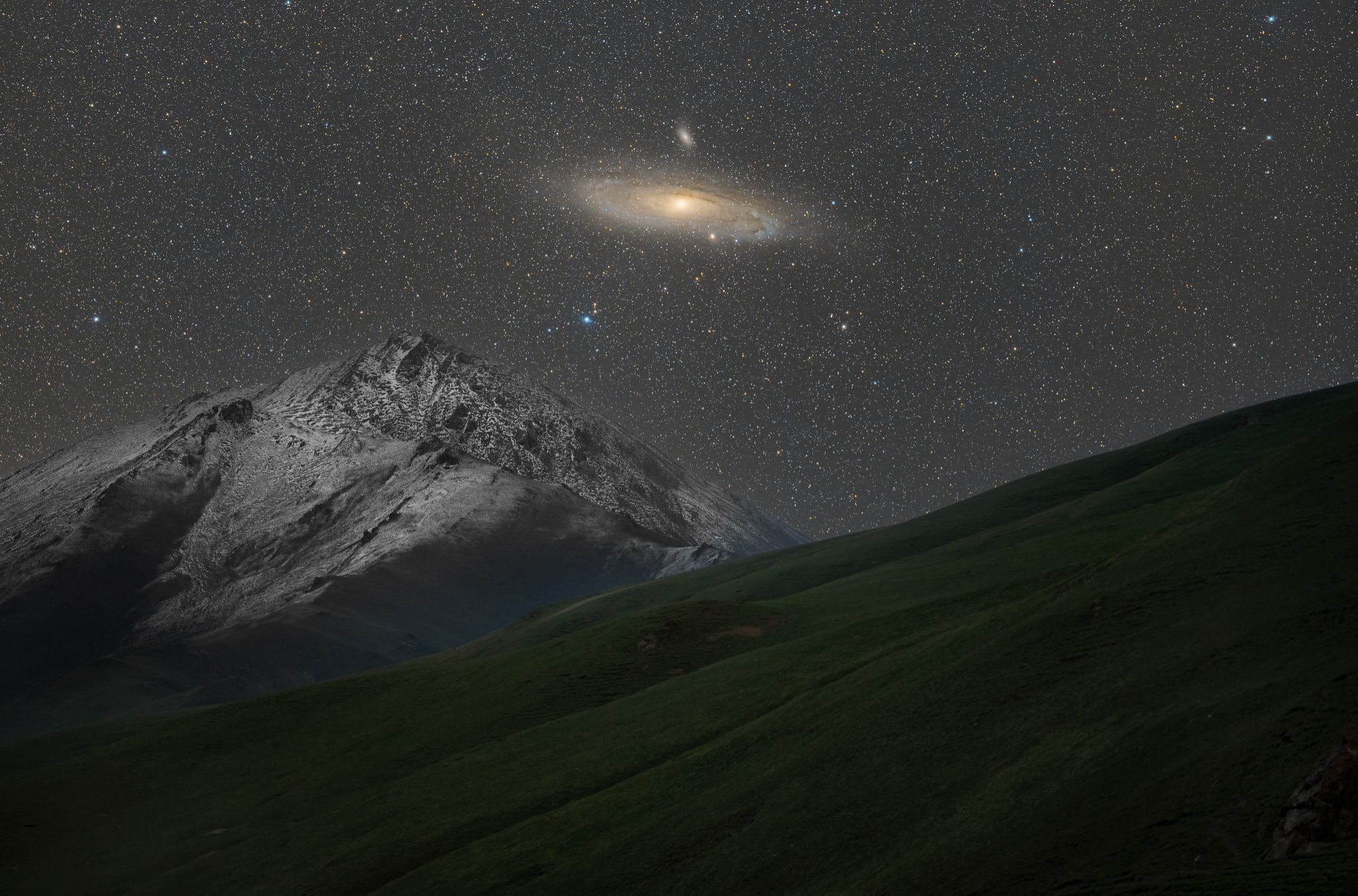 Community photo entitled Andromeda Over Tash Rabat by Basudeb Chakrabarti on 06/05/2024 at Tash Rabat, Kyrgyzstan