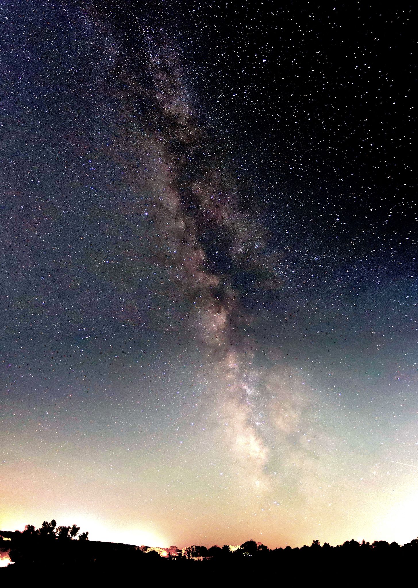 Community photo entitled Milky Way on a moonless June night by Randy Strauss on 06/07/2024 at Rural eastern Nebraska, away from city lights