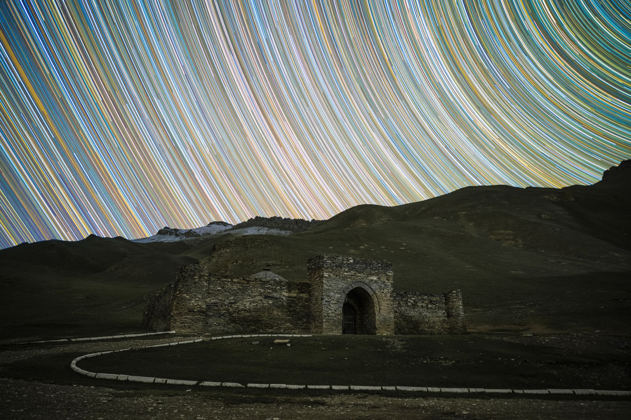 Community photo entitled 600 Years of Trailing by Soumyadeep Mukherjee on 06/05/2024 at Tash Rabat, Kyrgyzstan