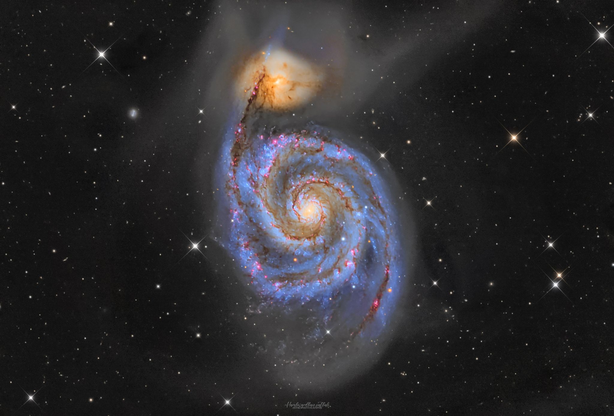 Community photo entitled The Great Whirlpool Galaxy by Harshwardhan Pathak on 05/24/2024 at El Sauce, Chile