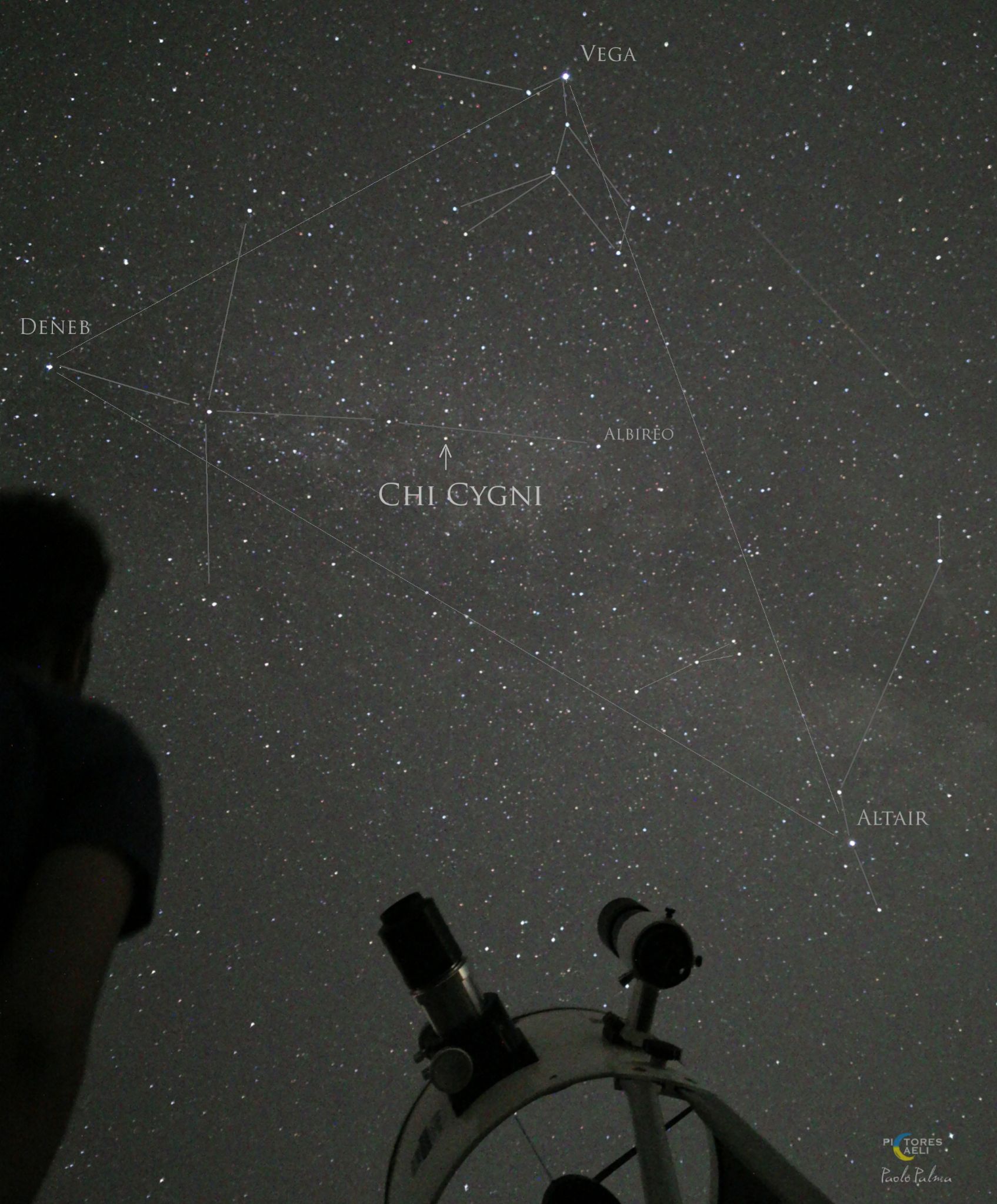 Community photo entitled One more star in the summer sky: Chi Cygni by Paolo Palma on 07/27/2024 at Rieti, Italy