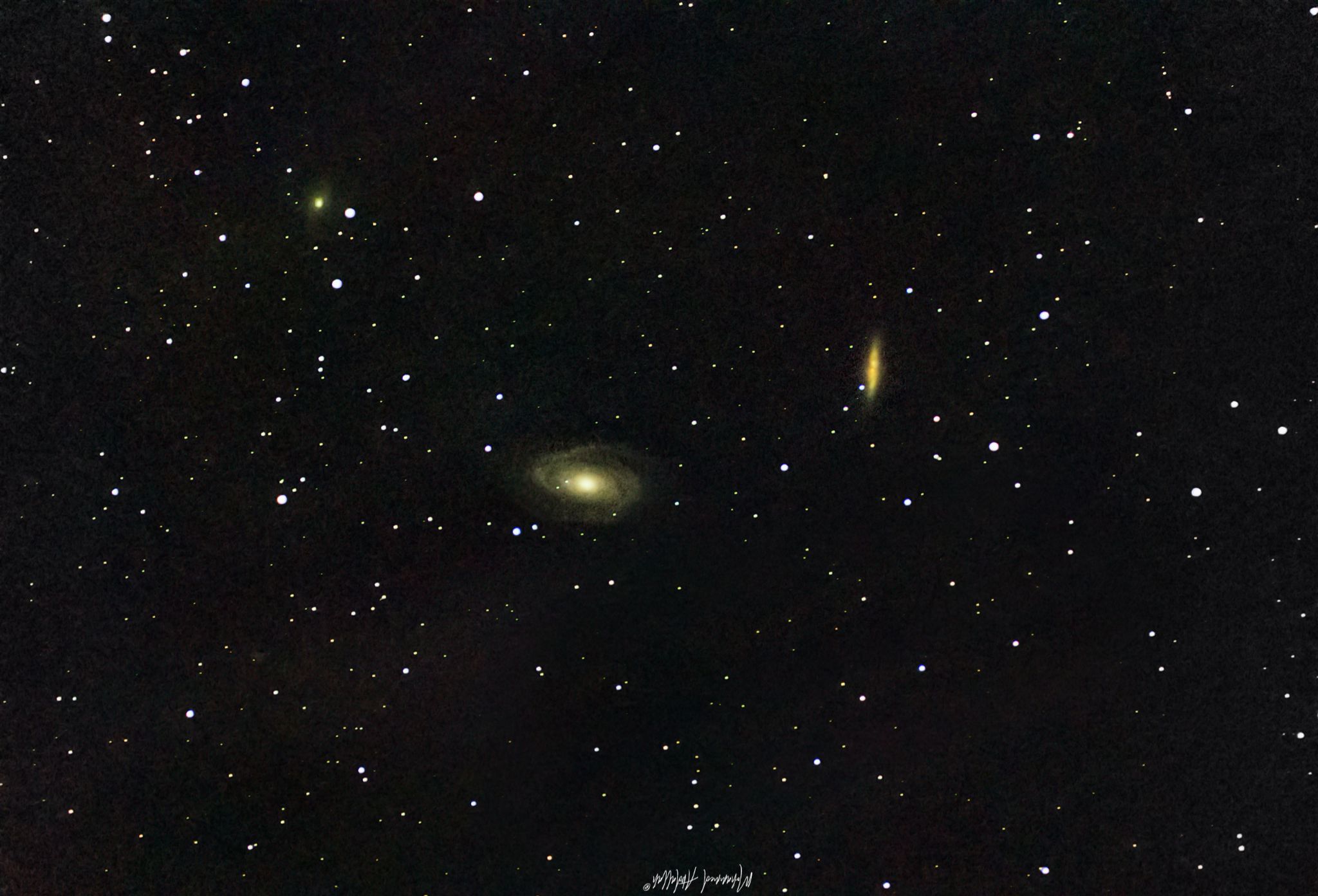 Community photo entitled M81 Bode and M82 Cigar galaxies by Mohammed Abdallah on 07/09/2024 at Suez, Egypt