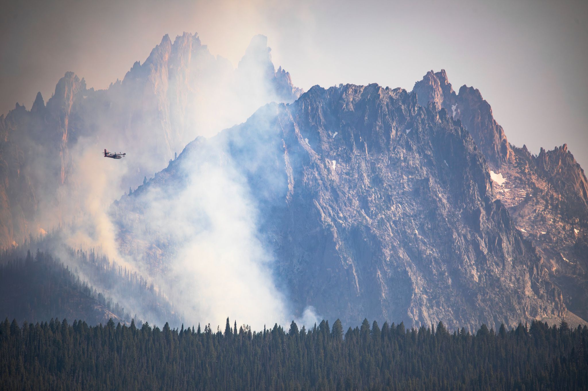 Community photo entitled Bench Lake Fire - Stanley, ID by Eric Thurber on 07/19/2024 at Stanley, ID USA