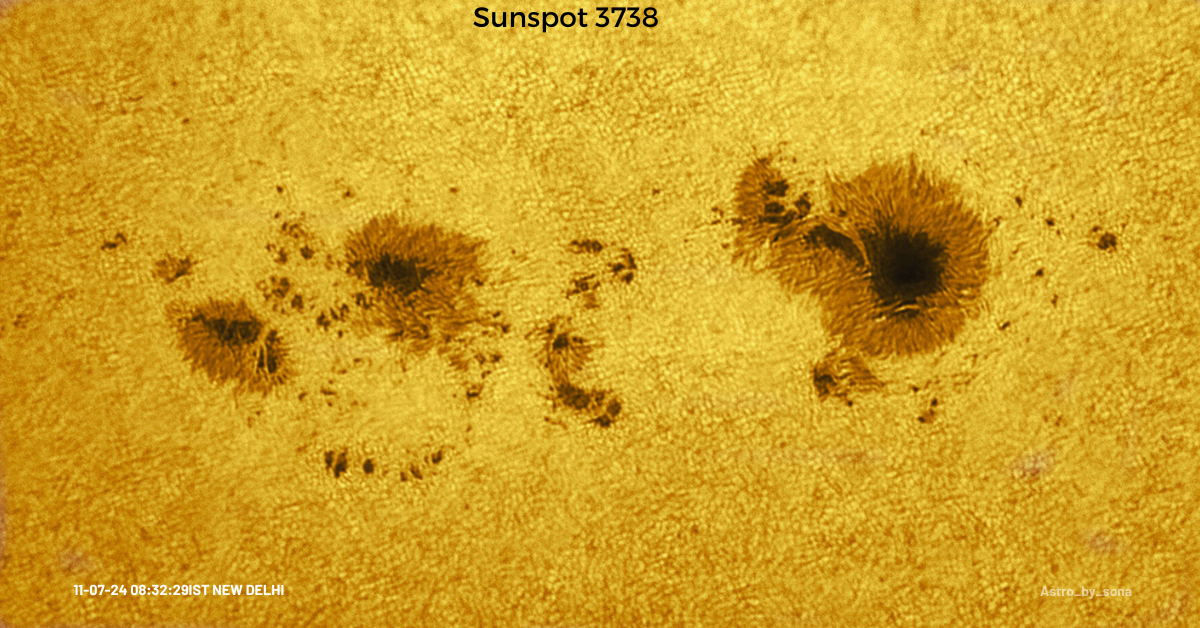 Community photo entitled Sunspot 3738 by Sona Shukla on 07/11/2024 at New Delhi, Delhi, India