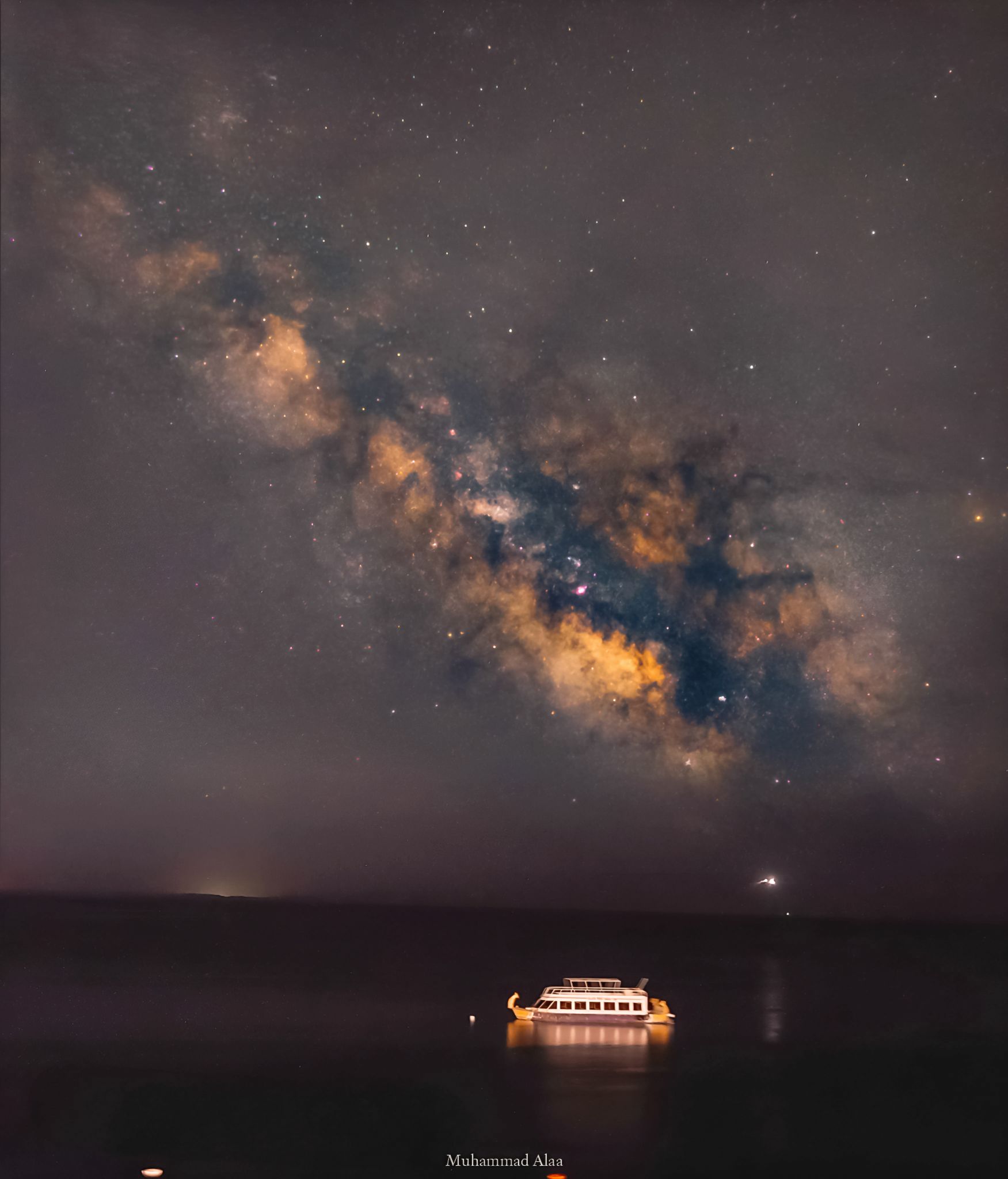 Community photo entitled Milky Way from the Red Sea, Tiran Island, Sharm El Sheikh by Muhammad Alaa on 07/11/2024 at Egypt,sharm el sheikh