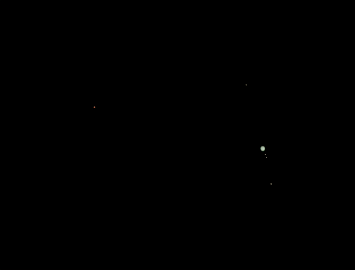 Community photo entitled Jupiter-Mars conjunction by David Hoskin on 08/14/2024 at Halifax, Nova Scotia, Canada