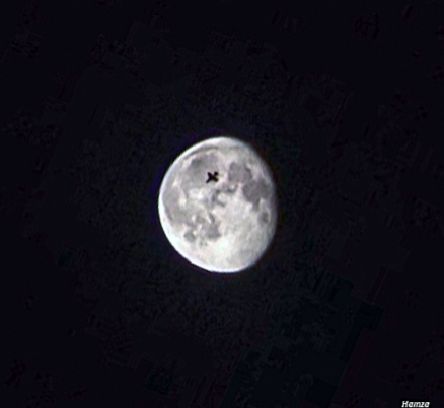 Community photo entitled Fighter Jet Crossing Moon by Hamza Khan on 08/25/2024 at Jamrud Khyber Agency Pakistan