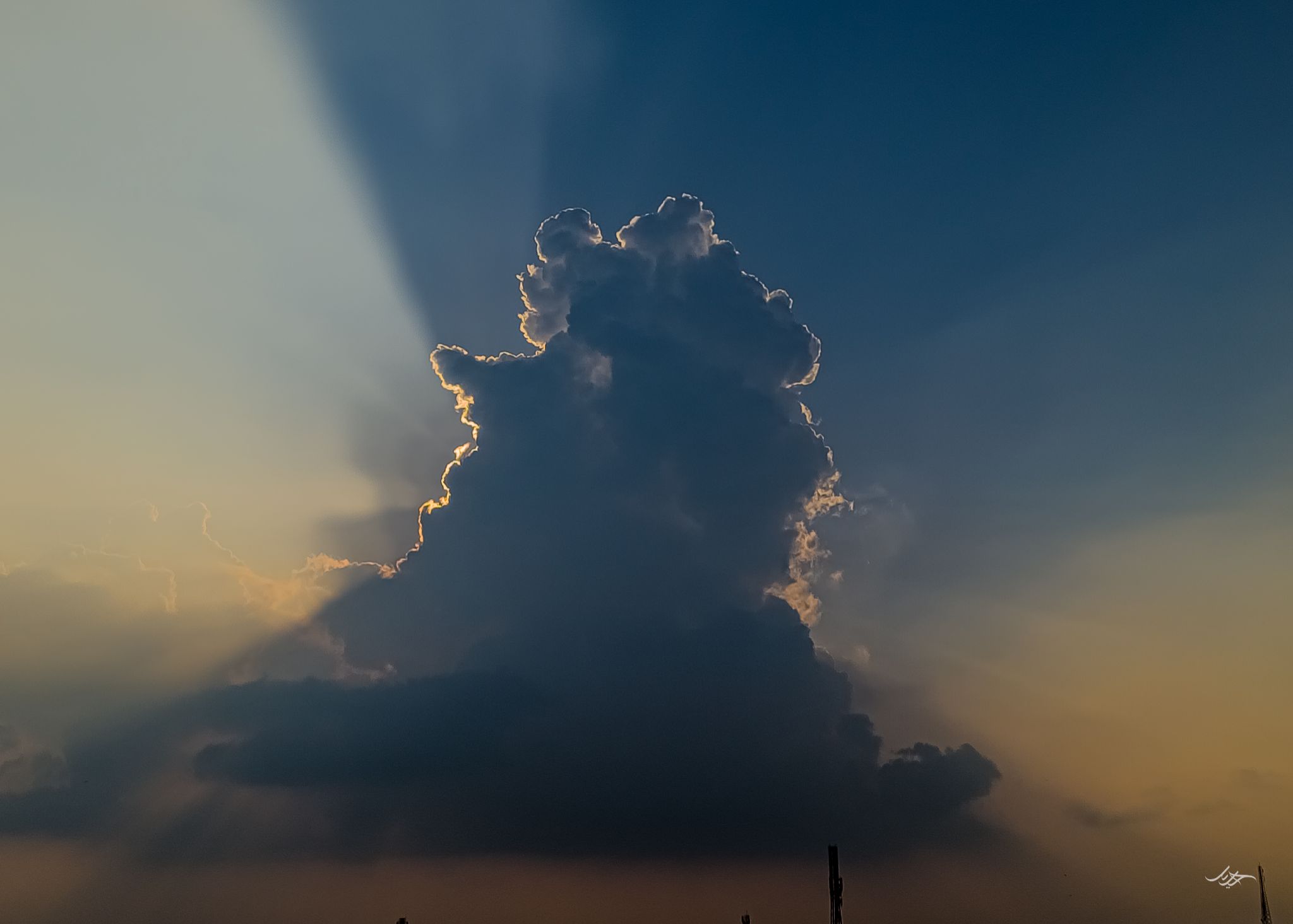 Community photo entitled Sunset Clouds and Sun Ray's by Saqlain Haider on 08/03/2024 at Pattoki,Punjab,Pakistan