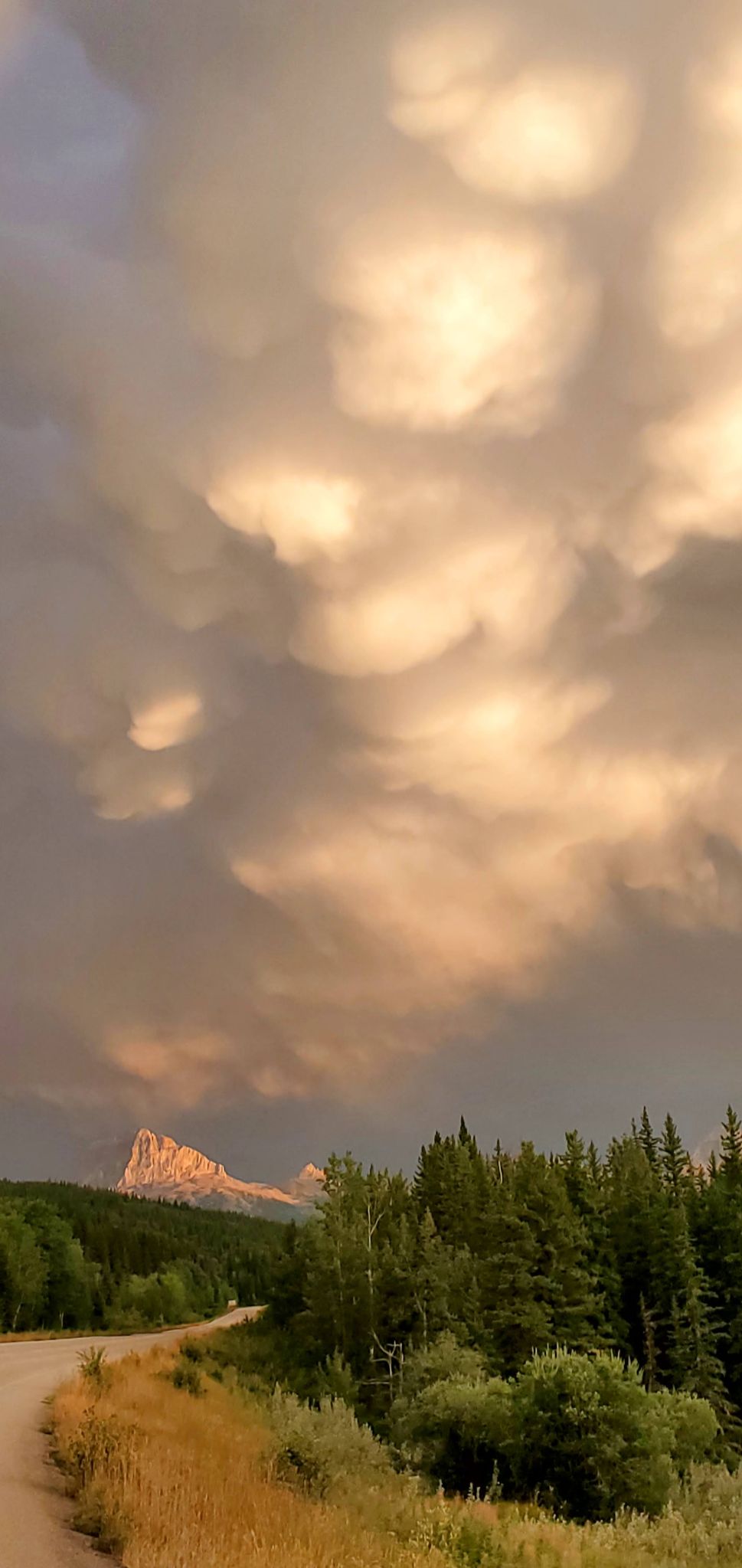 Community photo entitled Mammantus clouds over Chief Mountain by Andrea Becker on 08/20/2024 at Waterton Lakes National Park