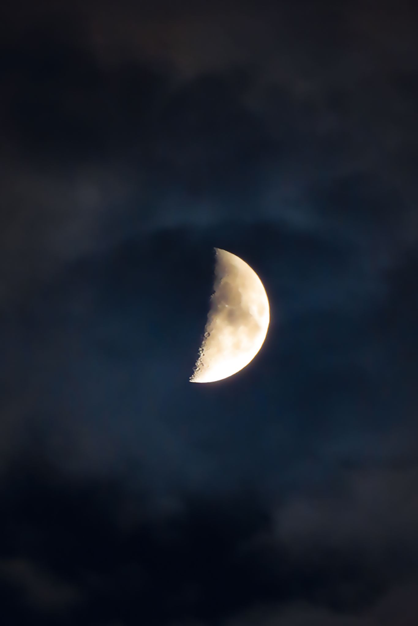 Community photo entitled 1st Quarter Moon by ANDY BENTLEY on 08/11/2024 at Mountain View, CA, USA