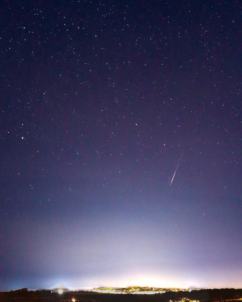 Community photo entitled Perseid Meteor over Mellieha by Stephanie Vee on 08/12/2024 at Malta