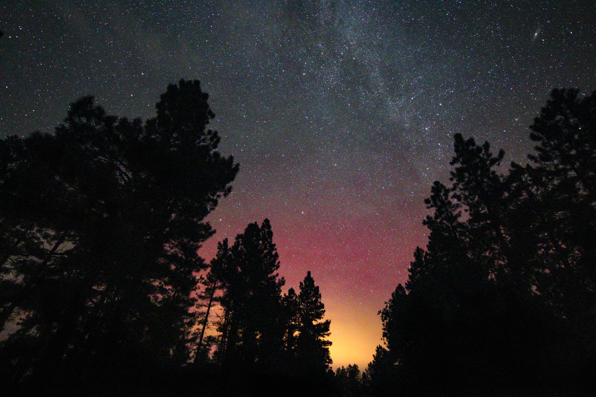 Community photo entitled Aurora in Northern Arizona High Country by caroline haldeman on 08/12/2024 at Flagstaff, Arizona