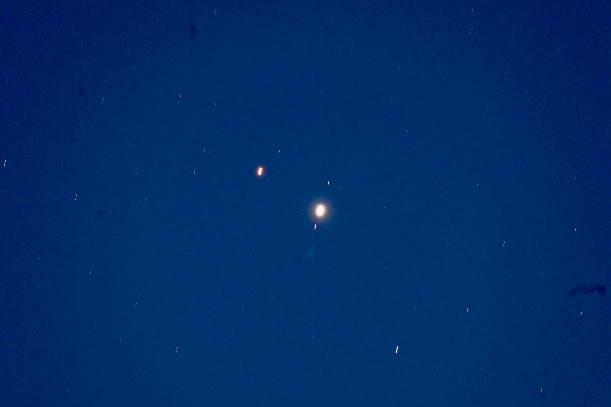 Community photo entitled Mars/Jupiter conjunction by Frank Lu on 08/14/2024 at Arlington, Texas, USA