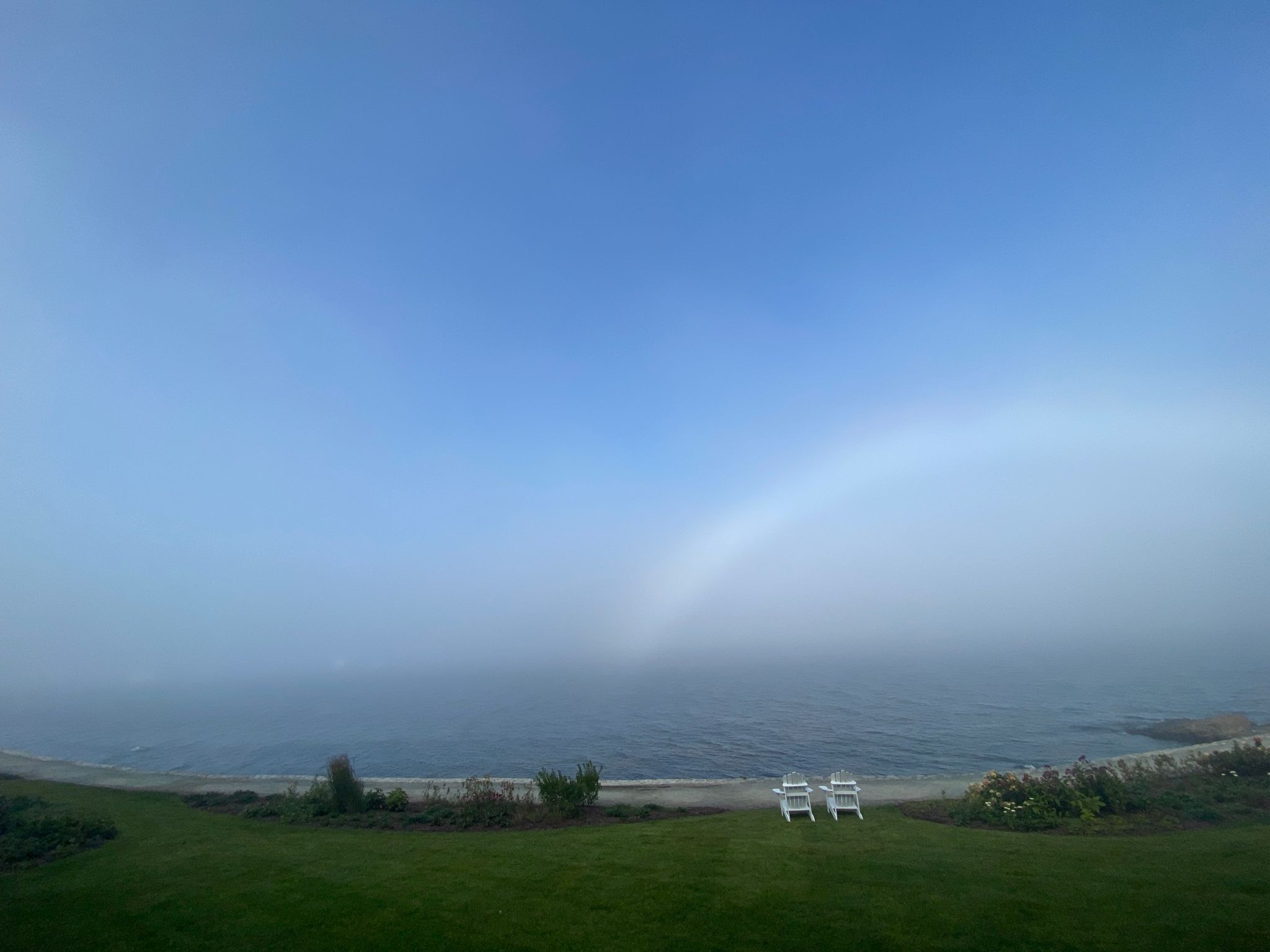 Community photo entitled Fogbow over Frenchman Bay - Bar Harbor - Maine by Patricia Evans on 08/26/2024 at Frenchman Bay - Bar Harbor - Mount Desert Island - Maine