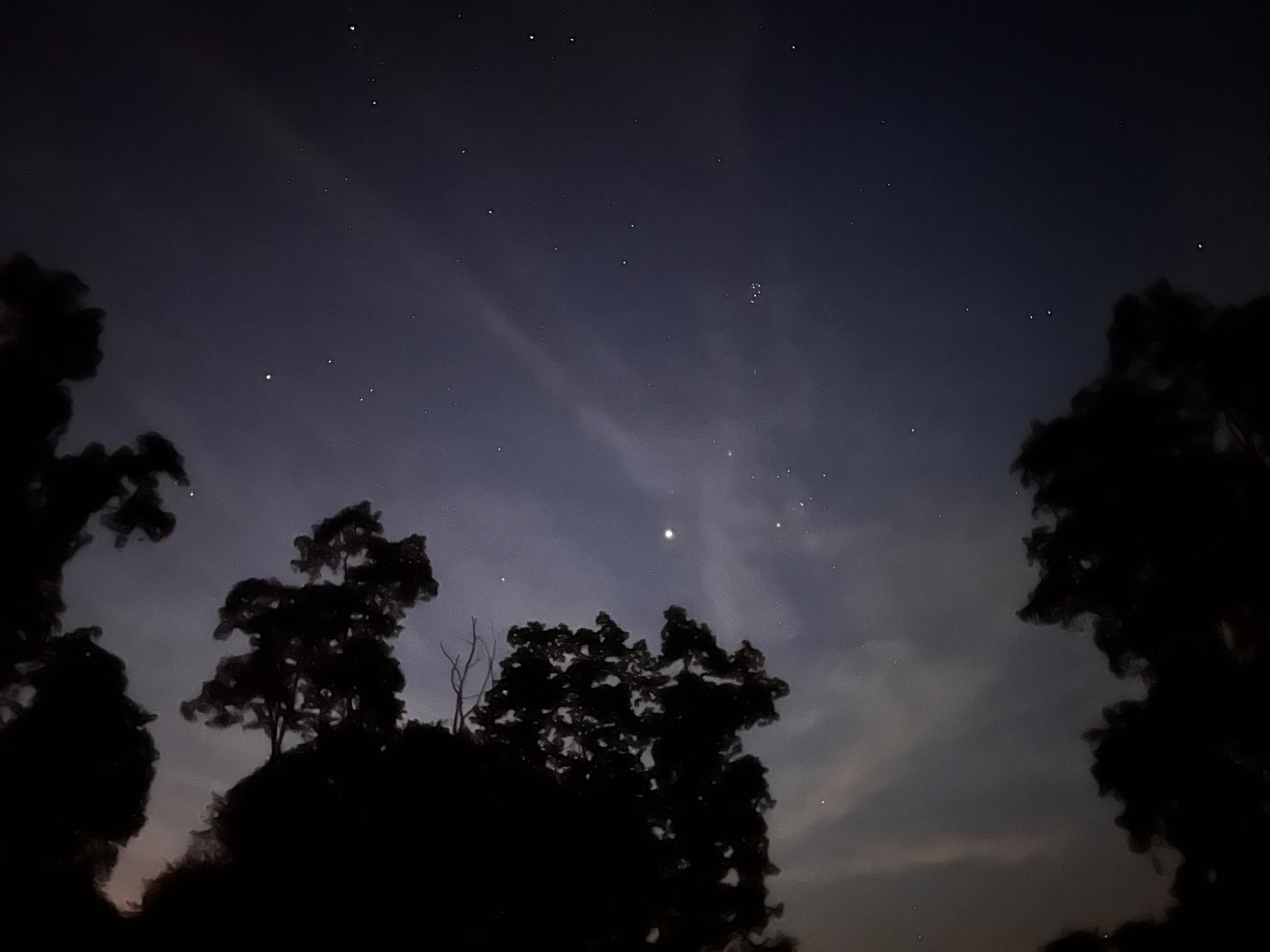 Community photo entitled Mars Jupiter and Aldebaran Triangle by Sudhir Sharma on 08/02/2024 at Stormville, NY