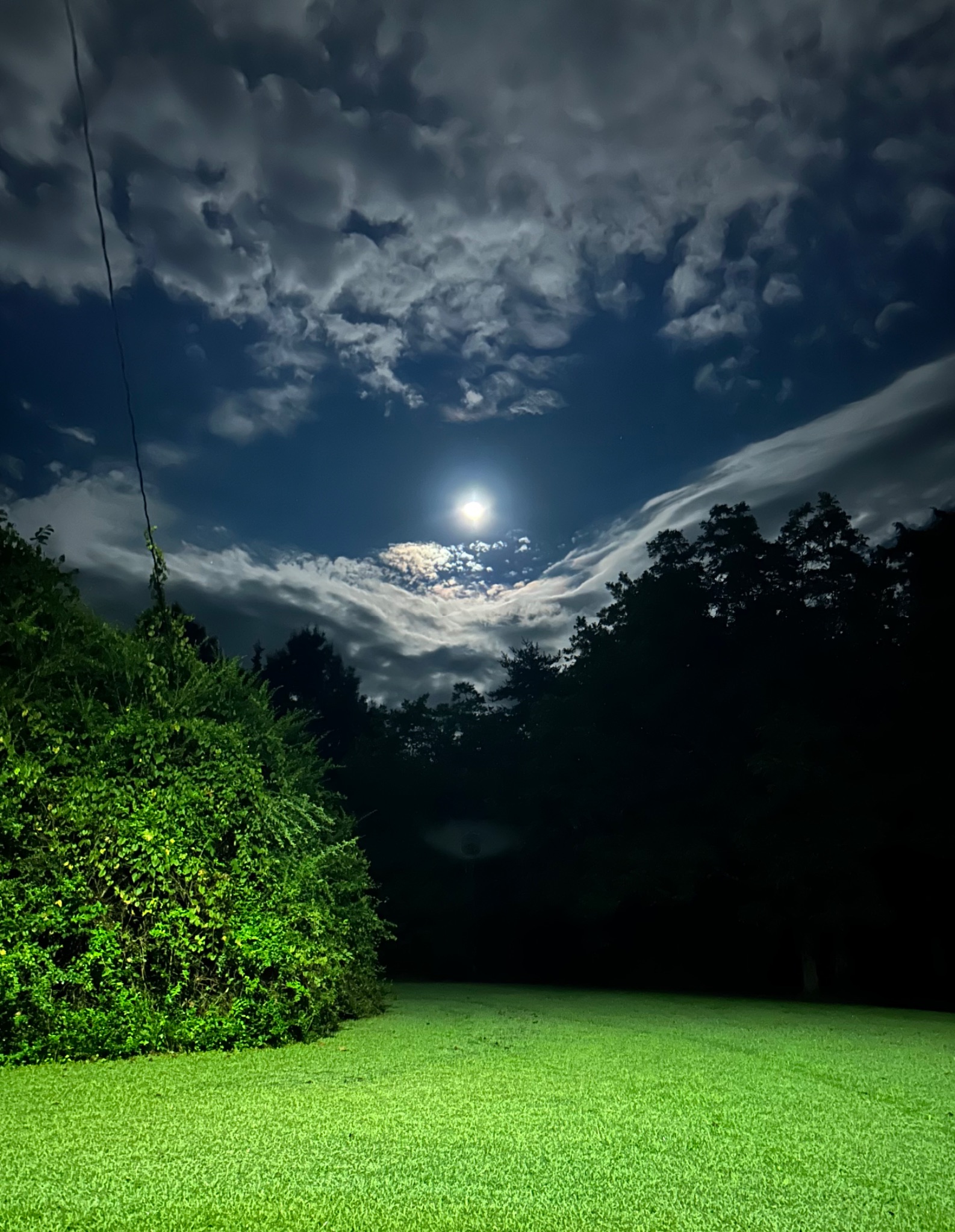 Community photo entitled Super Moon in a cloud frame by Beverly Howard on 08/19/2024 at Ringgold, VA