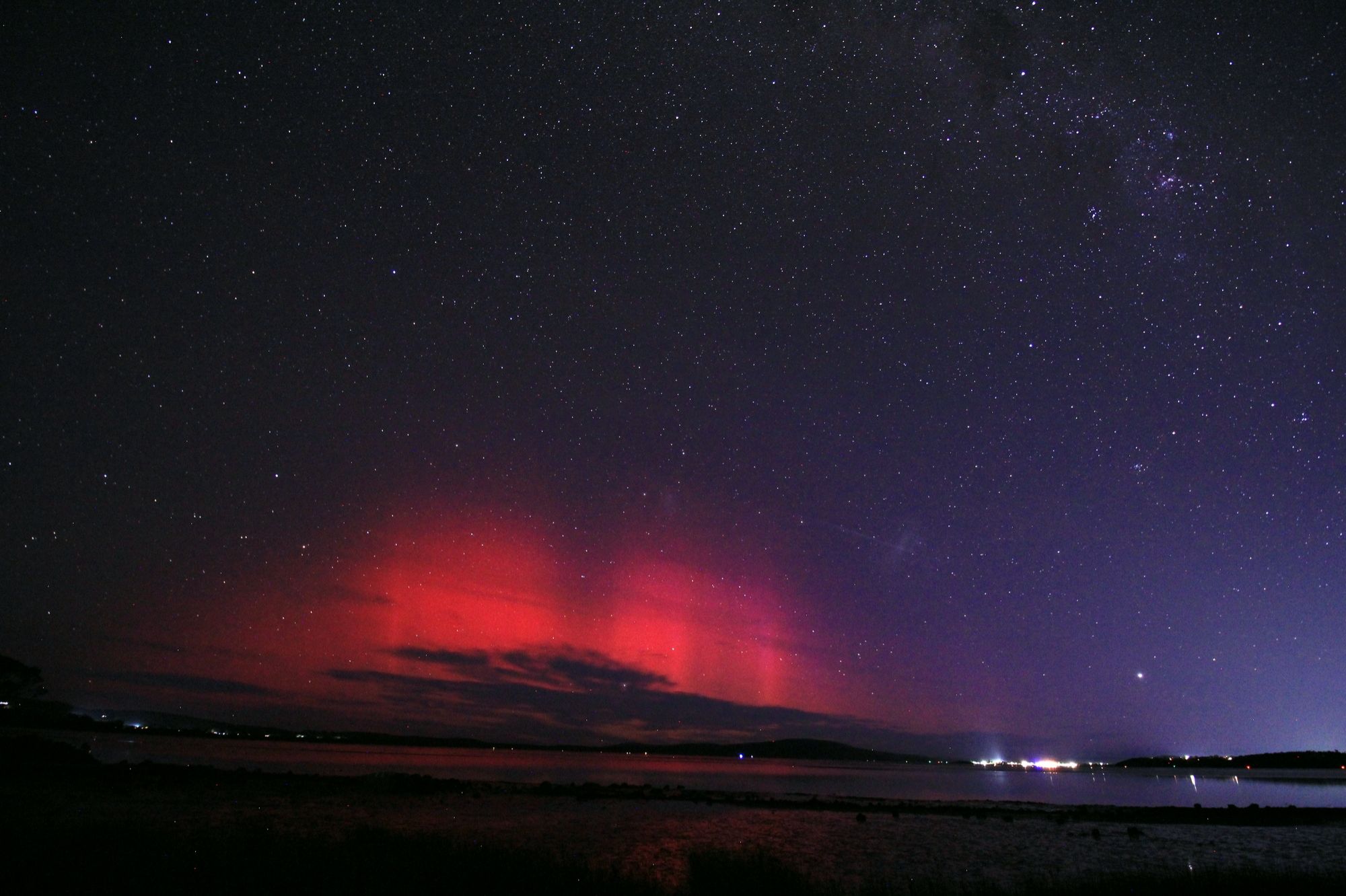 Community photo entitled Aurora australis, August. by Andrea Deegan on 08/04/2024 at Albany Western Australia Australia