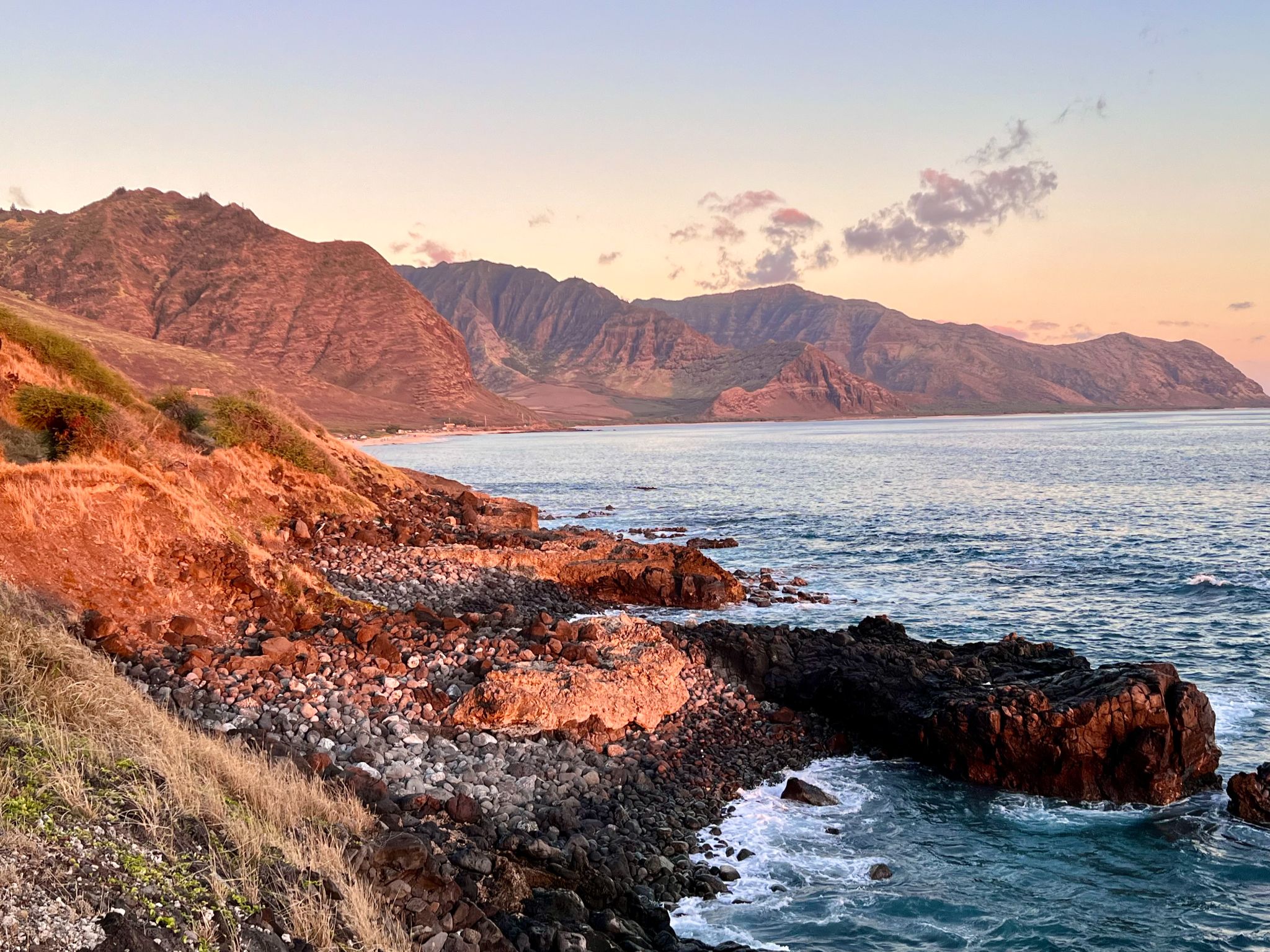 Community photo entitled Golden Hour Hills by Paul Peh on 08/03/2024 at Kaena Point