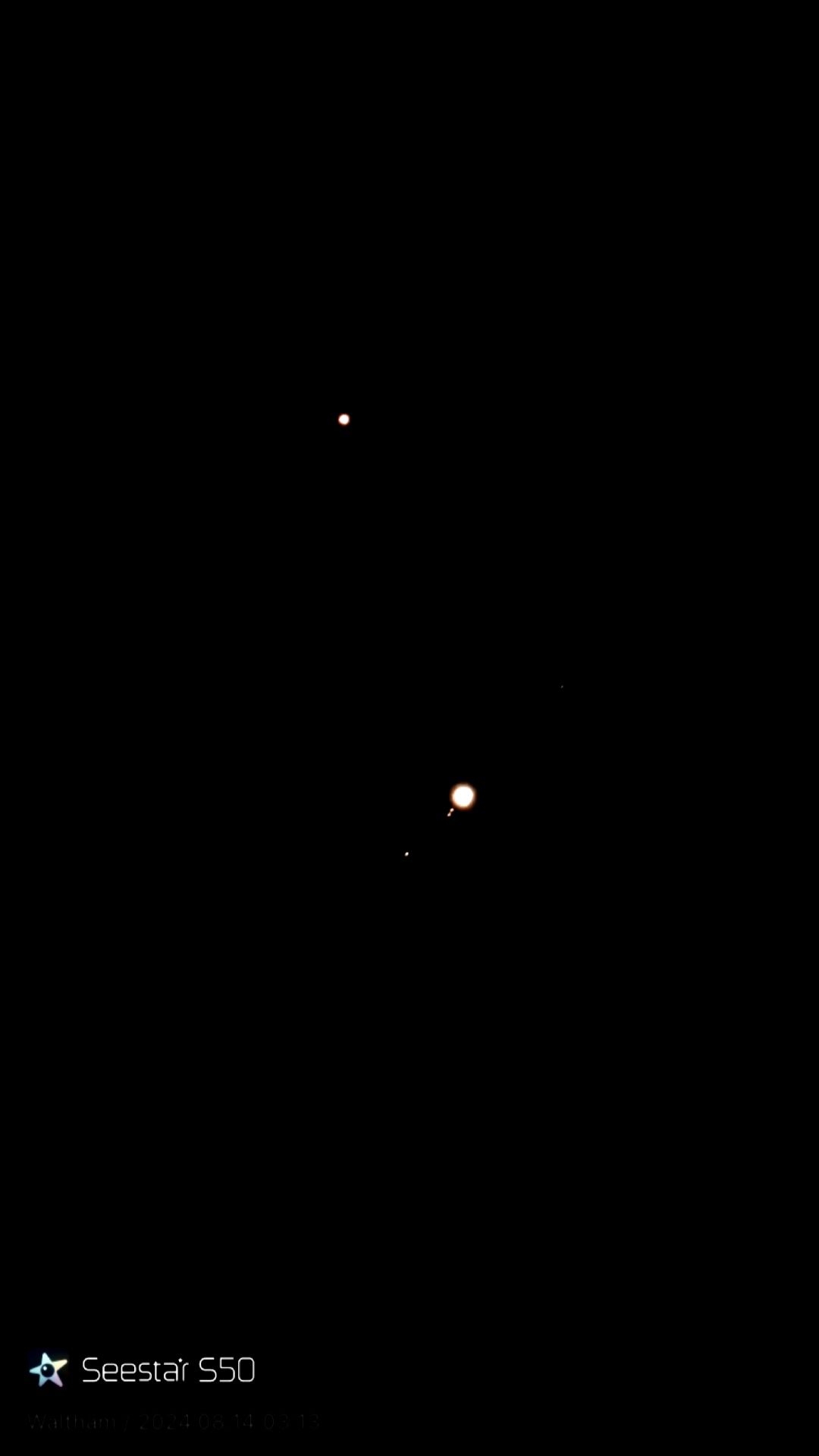 Community photo entitled Jupiter and Mars together again! by David Aucoin on 08/14/2024 at Waltham, MA