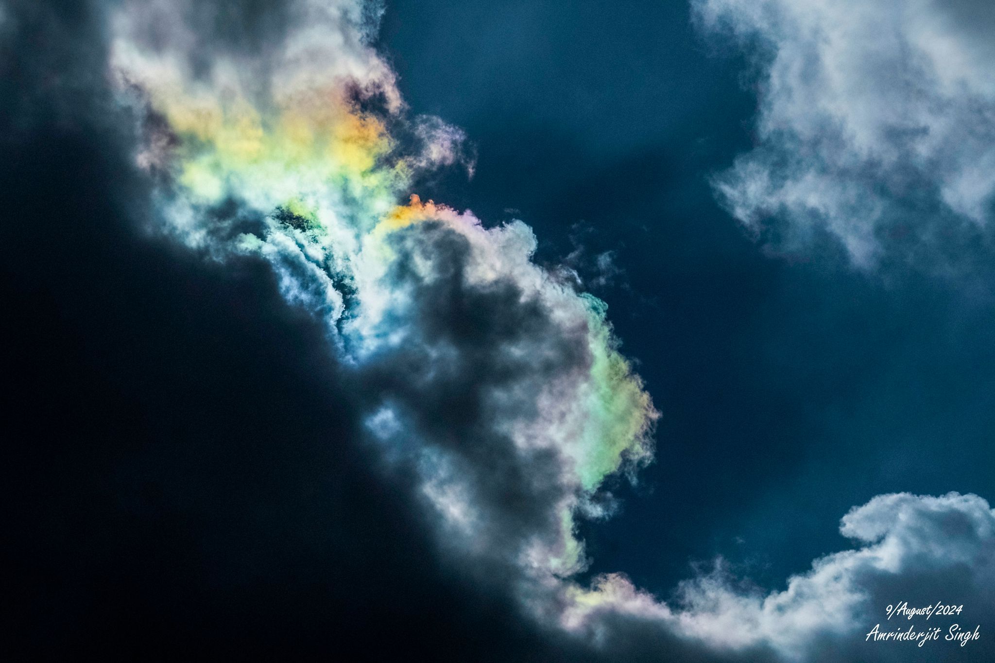 Community photo entitled Iridescent Clouds by Amrinderjit Singh on 08/09/2024 at Mohali, Punjab, India