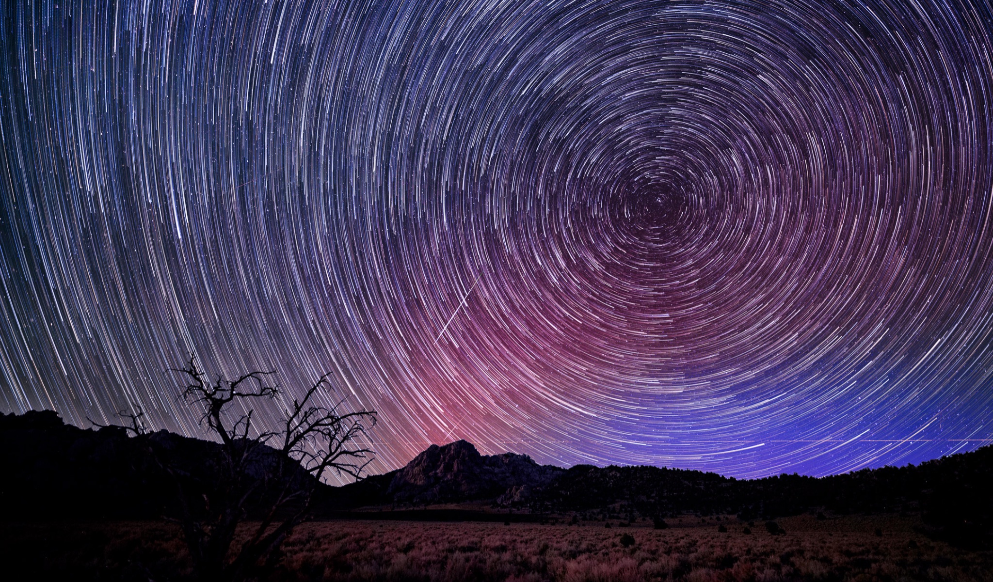 Community photo entitled SAR Auroras, Star trails and Presides Meteor Shower by Allan Der on 08/13/2024 at Mono County, CA