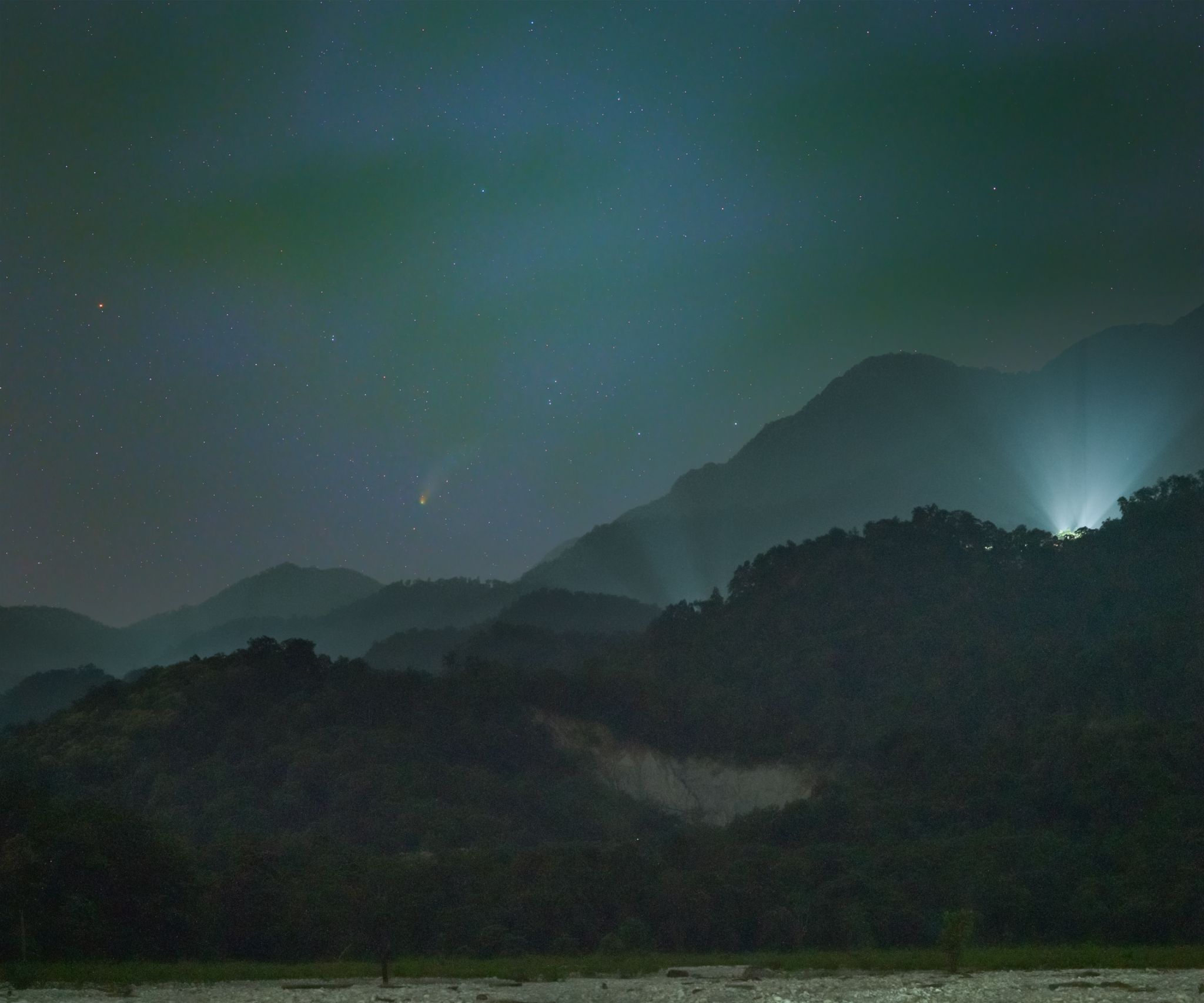 Community photo entitled Chasing Shadows: The Pursuit of Comet 13P/Olbers by SAMIT SAHA on 07/28/2024 at Jayanti Forest, West Bengal, India