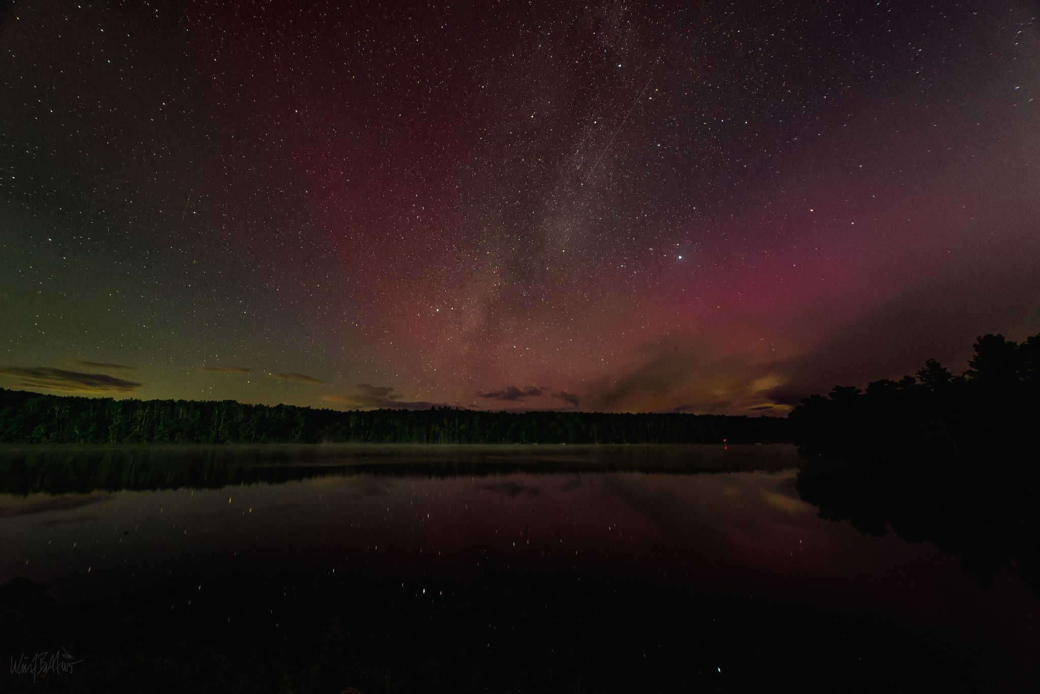 Community photo entitled gSacadaga Milky Way with Aurora by Bill Bettermann on 08/12/2024 at Great Sacandaga Lake, New York