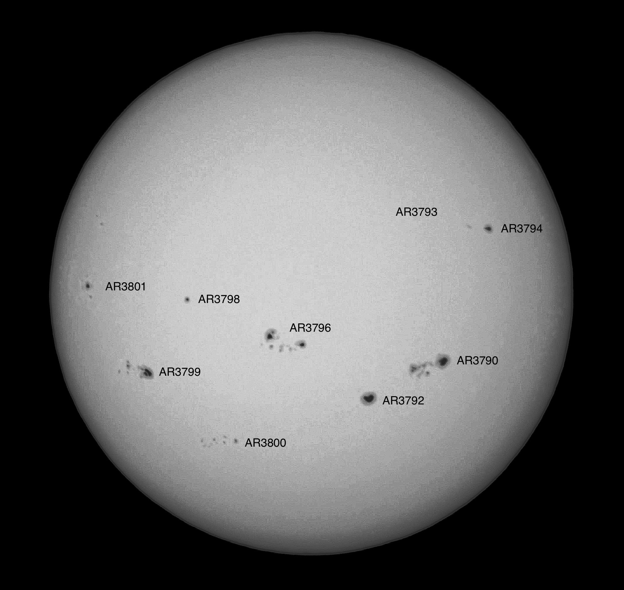 Community photo entitled Very Spotty Sun! by David Hawkes on 08/23/2024 at Sheffield, UK