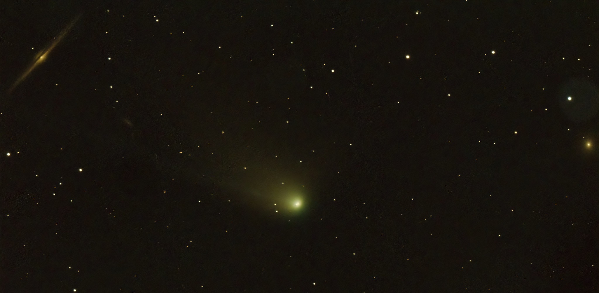 Community photo entitled Comet 13P Olbers Conjunction With Galaxies NGC 4565 and 4494 by Eliot Herman on 08/18/2024 at Utah Desert Observatory