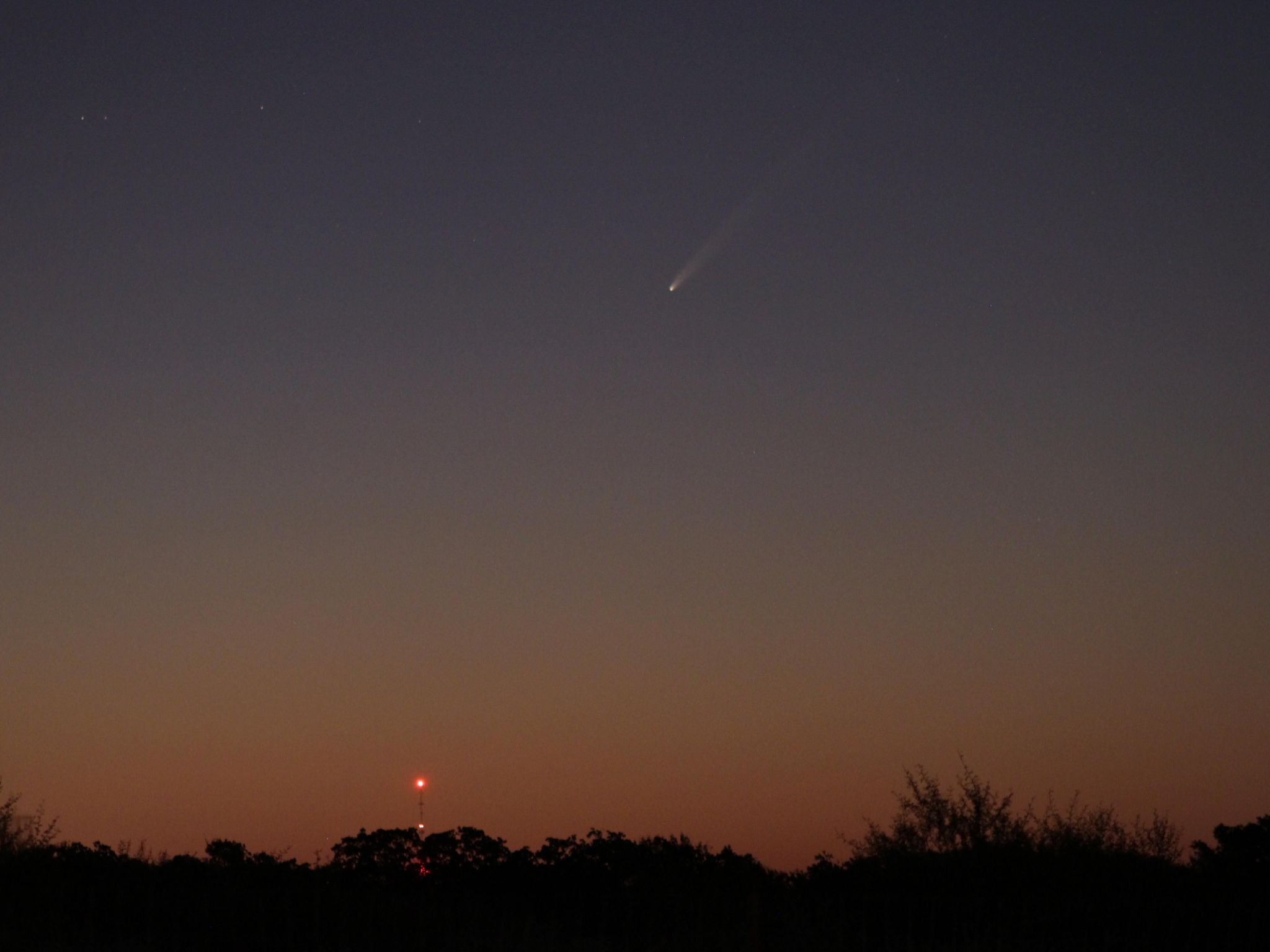 Community photo entitled Comet C/2023 A3 Above Aggieland by Bob Rich on 09/28/2024 at College Station, TX, USA