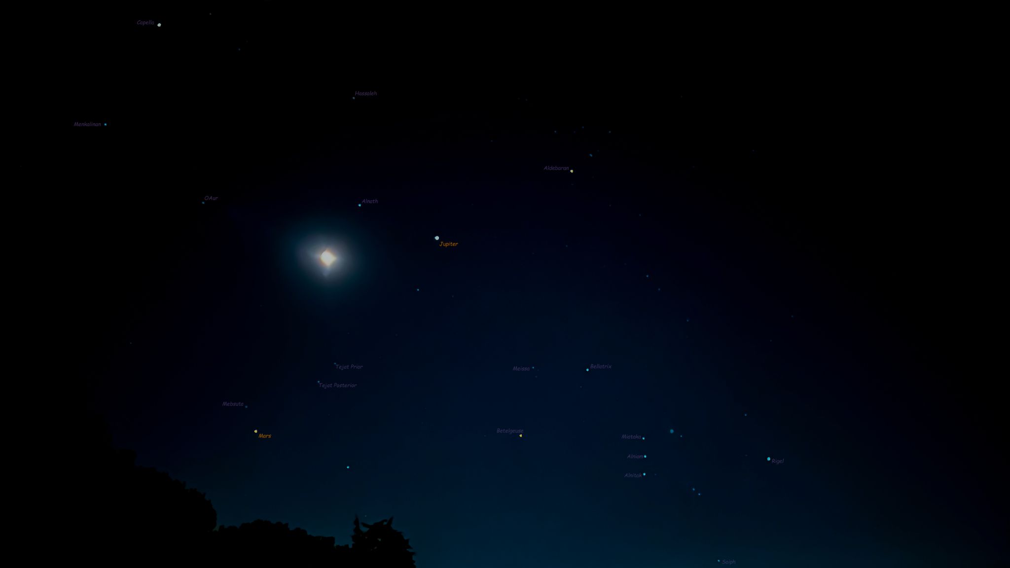 Community photo entitled Earth Moon, Mars & Jupiter by ANDY BENTLEY on 09/24/2024 at Mountain View, CA, USA