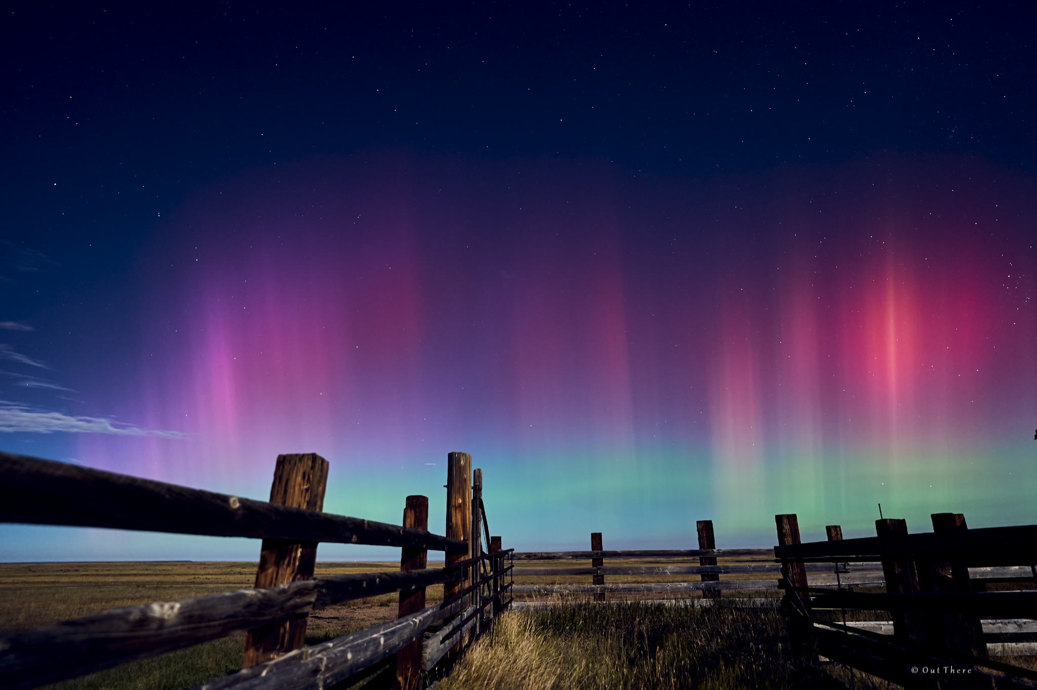 Community photo entitled Late Night at the Old Corral by Brian Peel on 09/16/2024 at North of Laramie, WY