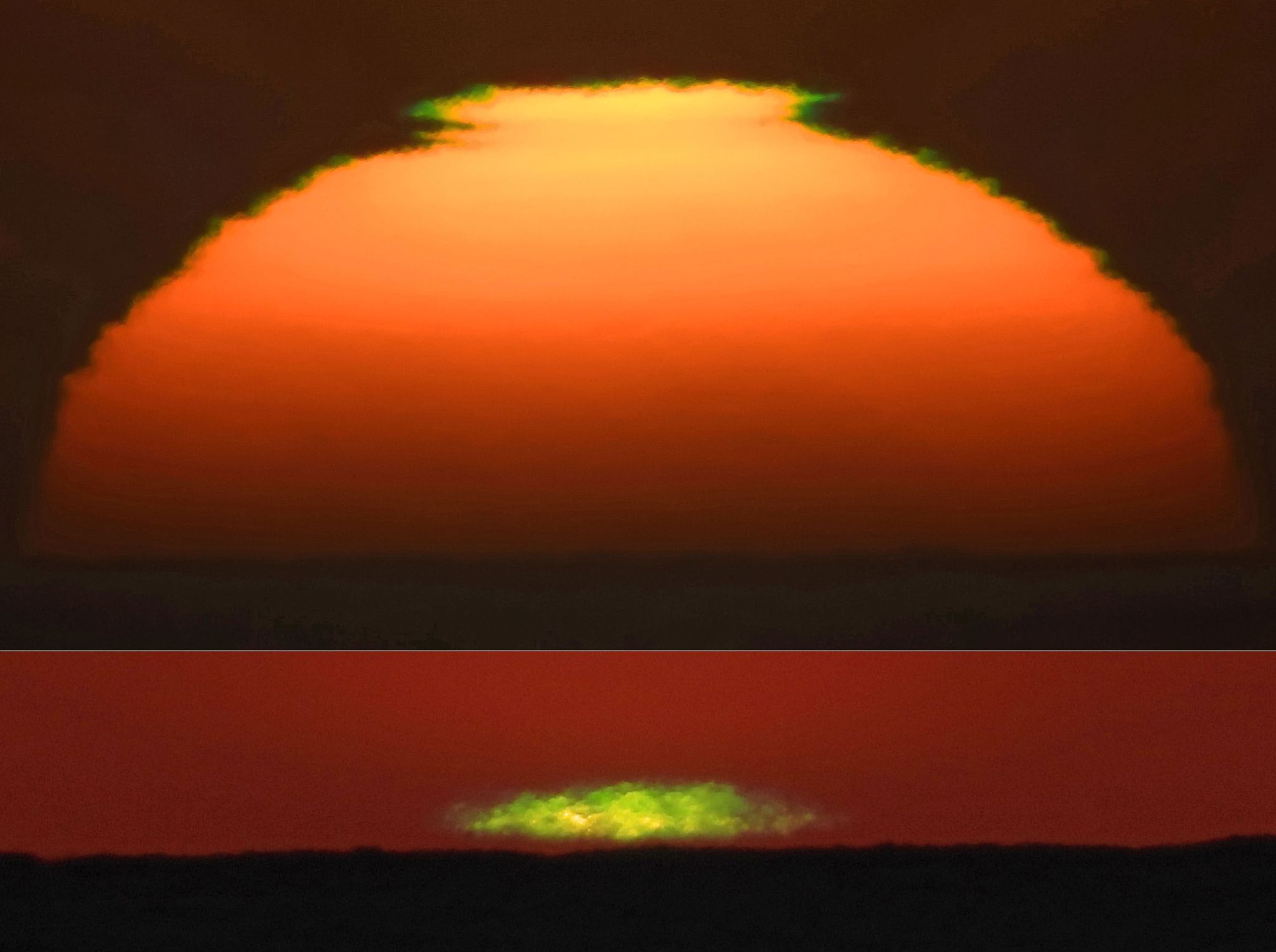 Community photo entitled Green Flash On The Pacific Ocean by Cecille Kennedy on 09/27/2024 at Oregon Coast, Oregon