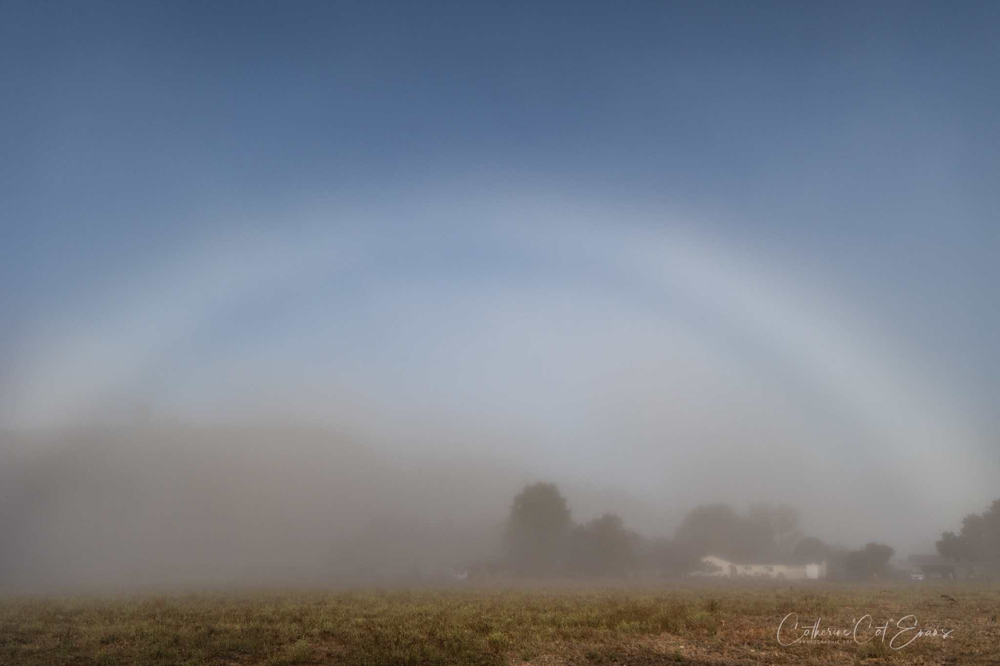 Community photo entitled Fog Bow in Edna by Catherine Evans on 09/17/2024 at Edna, San Luis Obispo, CA