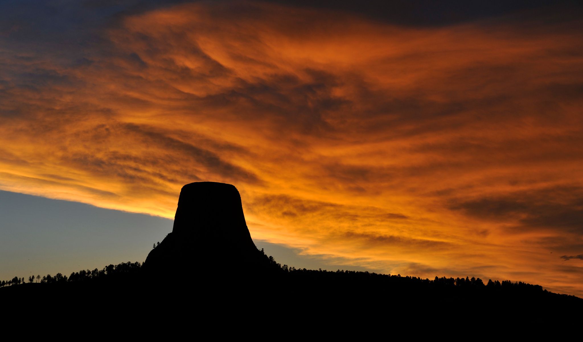 Community photo entitled Tower Sunset by Lee Depkin on 06/09/2018 at Near Devils Tower - WY, along State Route 110