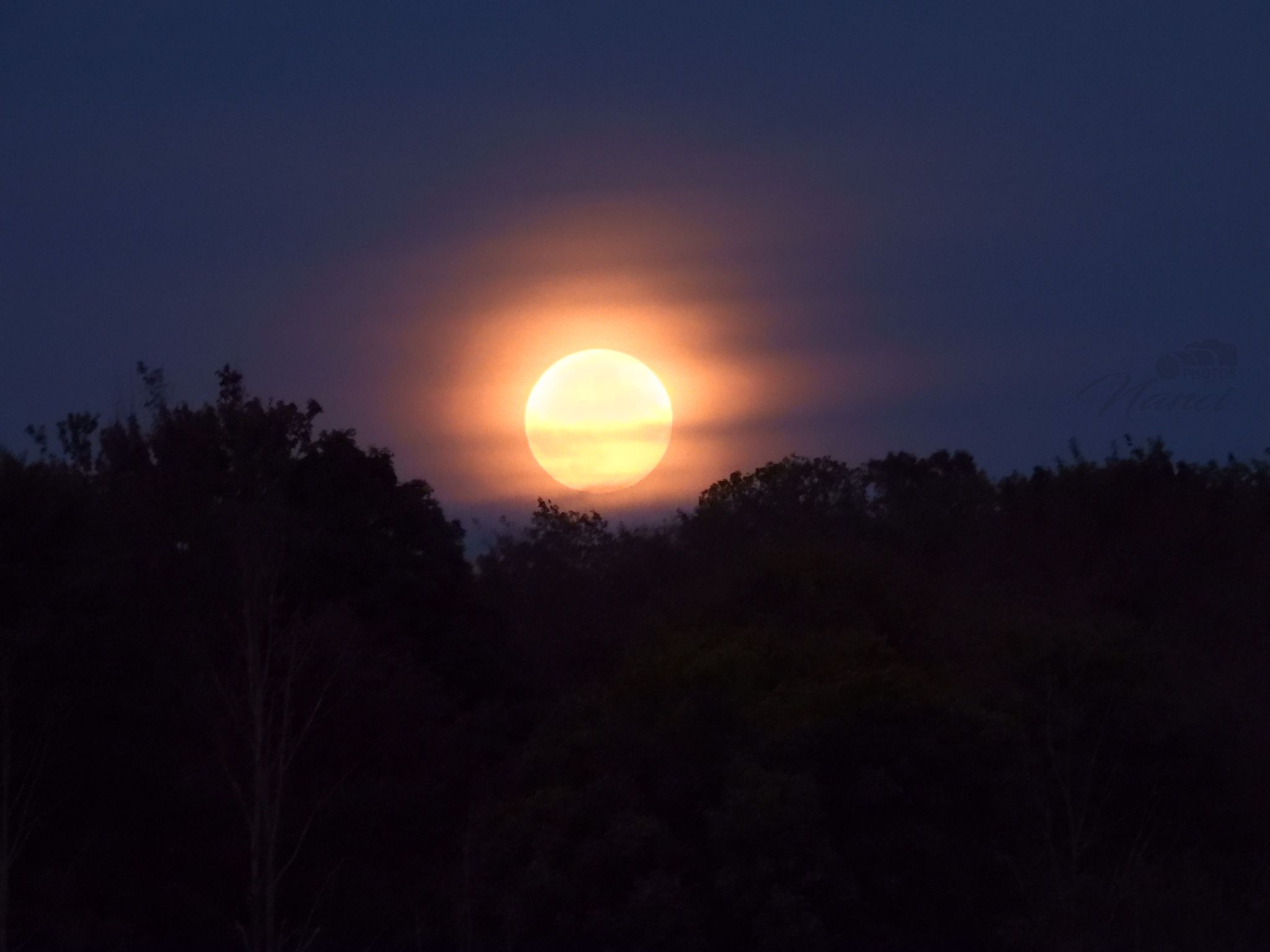 Community photo entitled Harvest Moonrise by Nanci McCraine on 09/17/2024 at Dryden NY USA