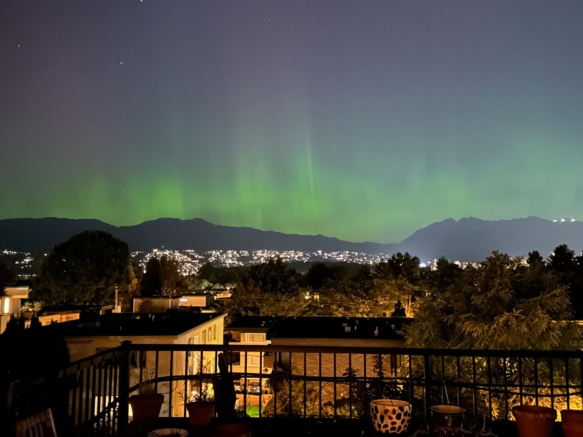 Community photo entitled Aurora Late August by Laszlo Dombovary on 08/30/2024 at Vancouver, BC