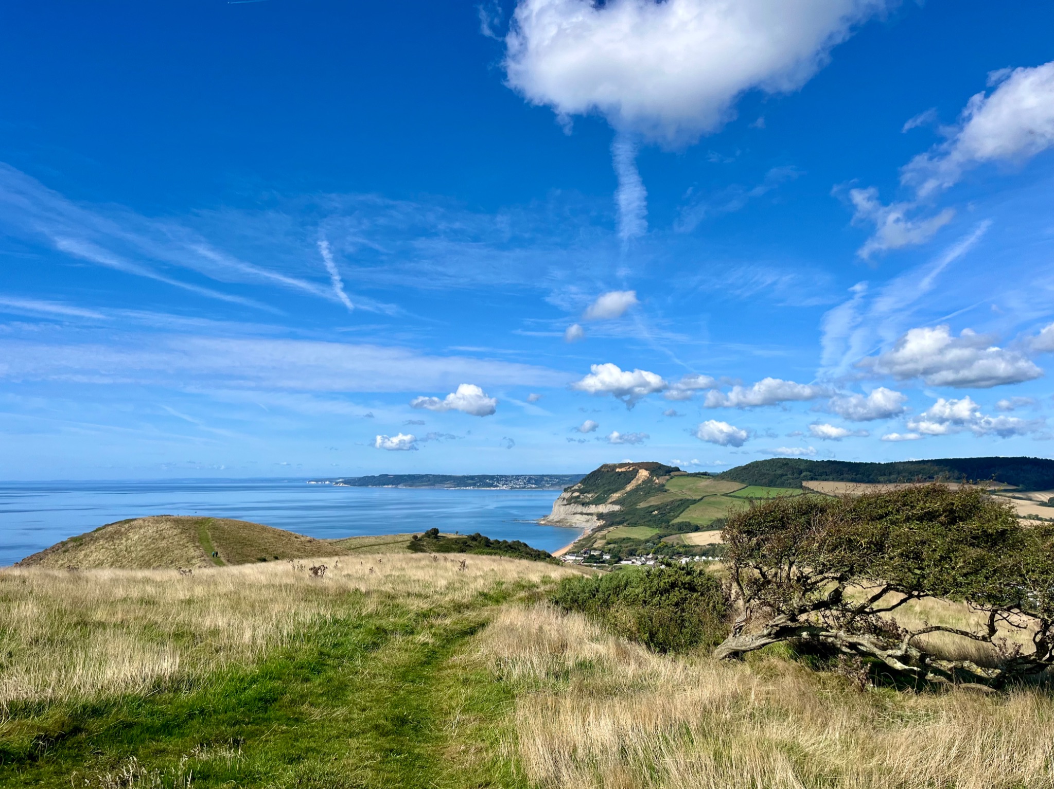 Community photo entitled Dorset skies and sea by Catriona Ross on 09/13/2024 at Seatown, Dorset, UK