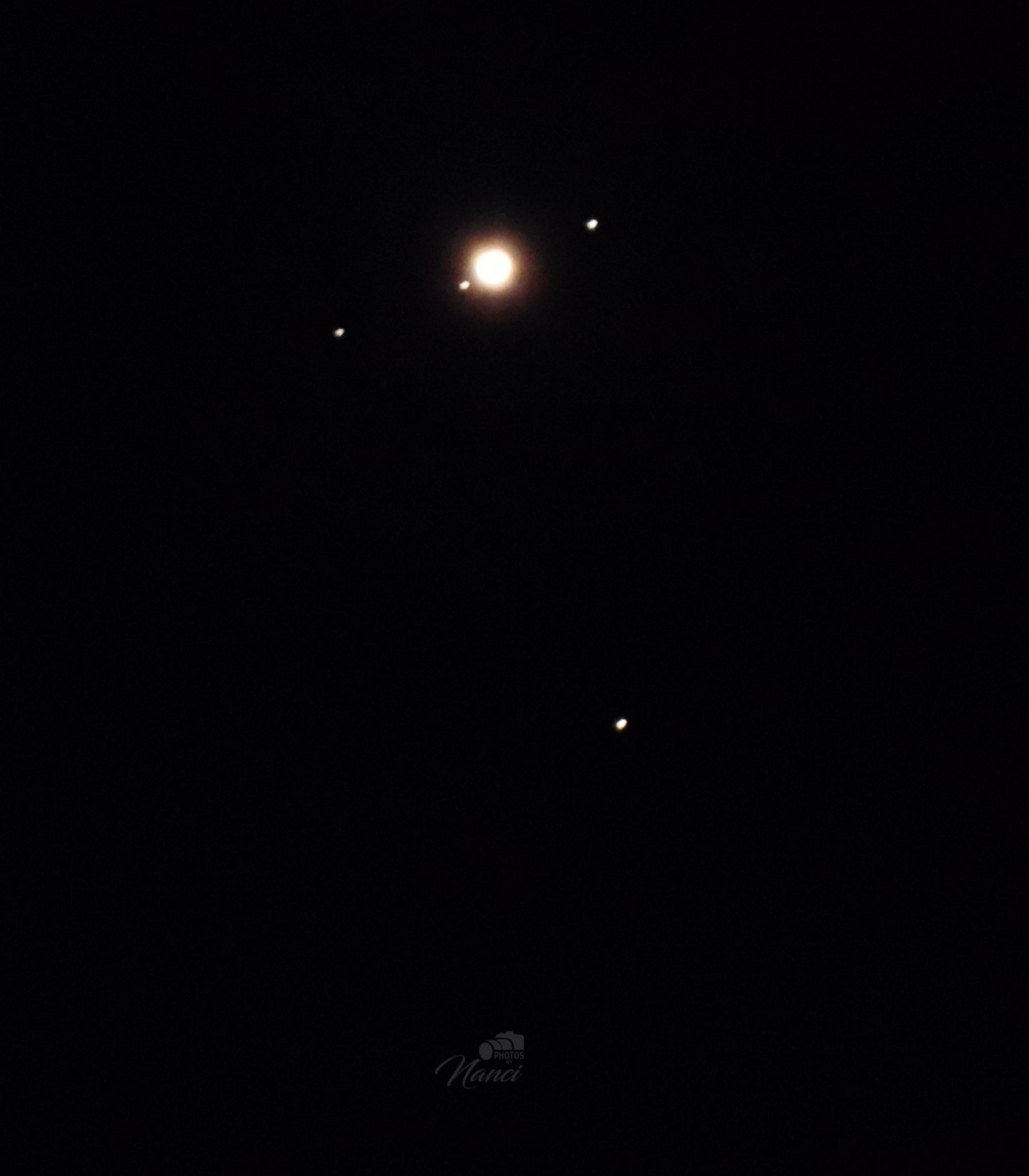 Community photo entitled Jupiter and 3 moons by Nanci McCraine on 09/22/2024 at Freeville NYS USA